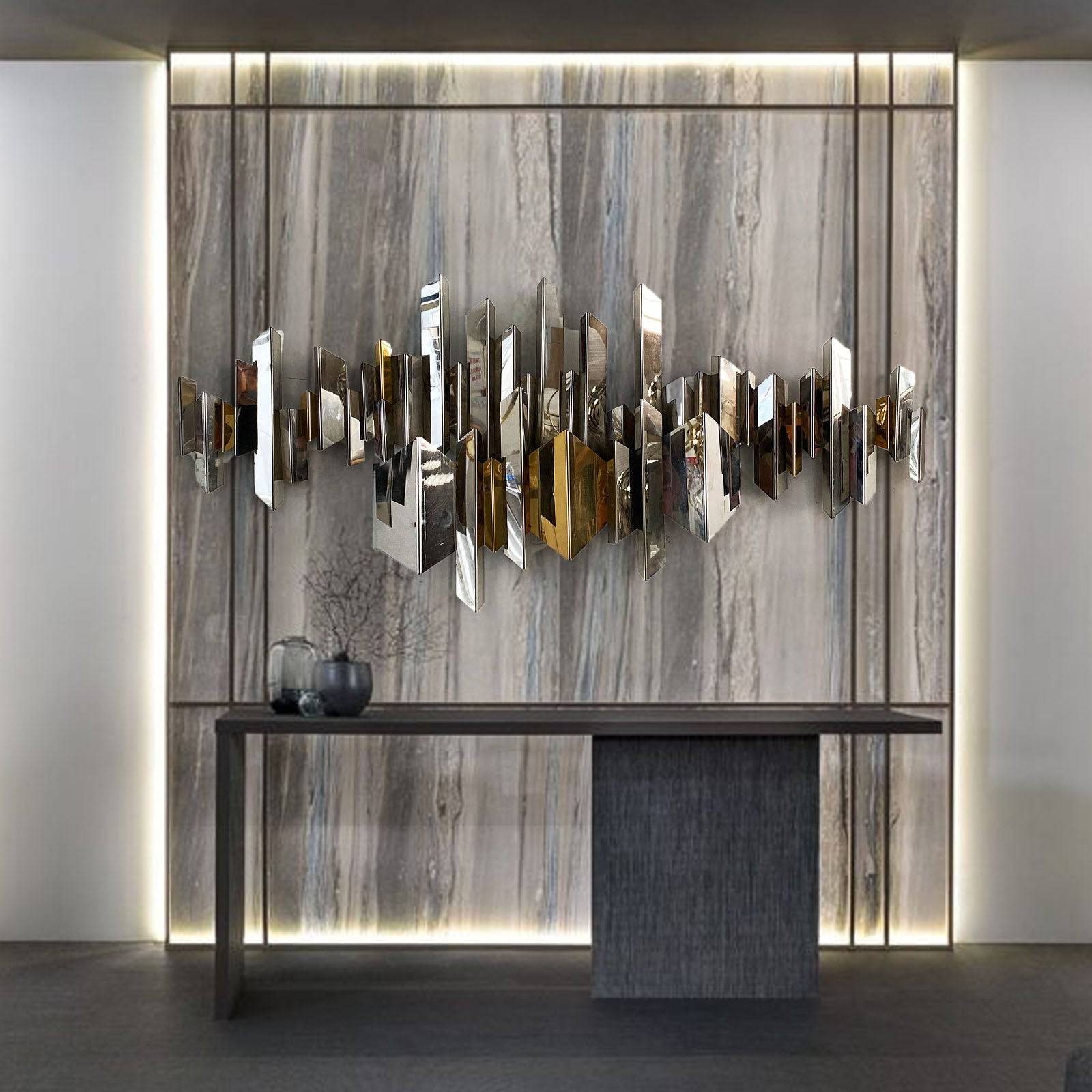 Pre-order 35 Days Delivery Sheild Handcrafted Stainless Steel Artwork Bg2020119/2020114 -  Artwork - ebarza Furniture UAE | Shop Modern Furniture in Abu Dhabi & Dubai - مفروشات ايبازرا في الامارات | تسوق اثاث عصري وديكورات مميزة في دبي وابوظبي