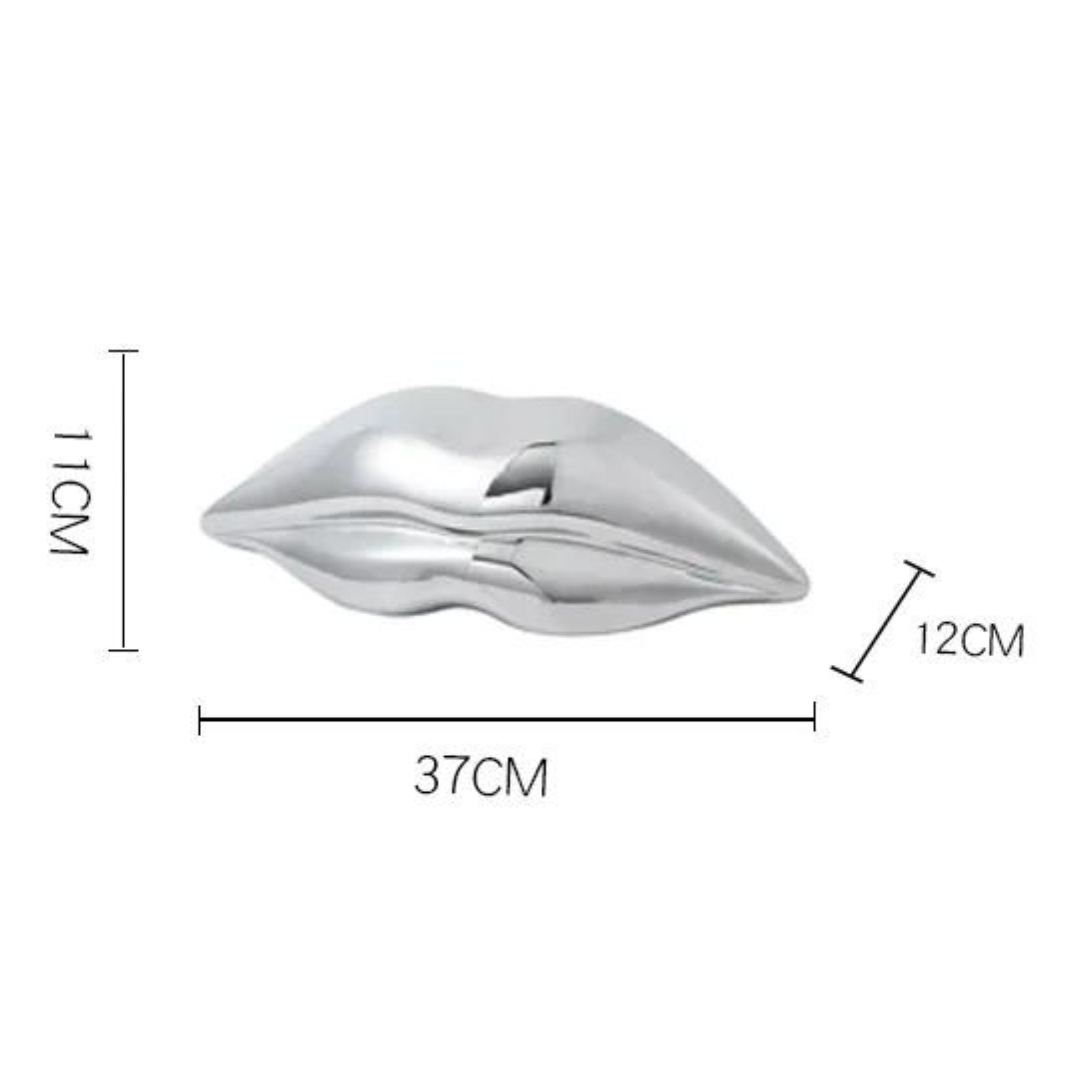 Silver Ceramic Mouth Décor Fa-D22039 -  Home Decor Figurines - ebarza Furniture UAE | Shop Modern Furniture in Abu Dhabi & Dubai - مفروشات ايبازرا في الامارات | تسوق اثاث عصري وديكورات مميزة في دبي وابوظبي