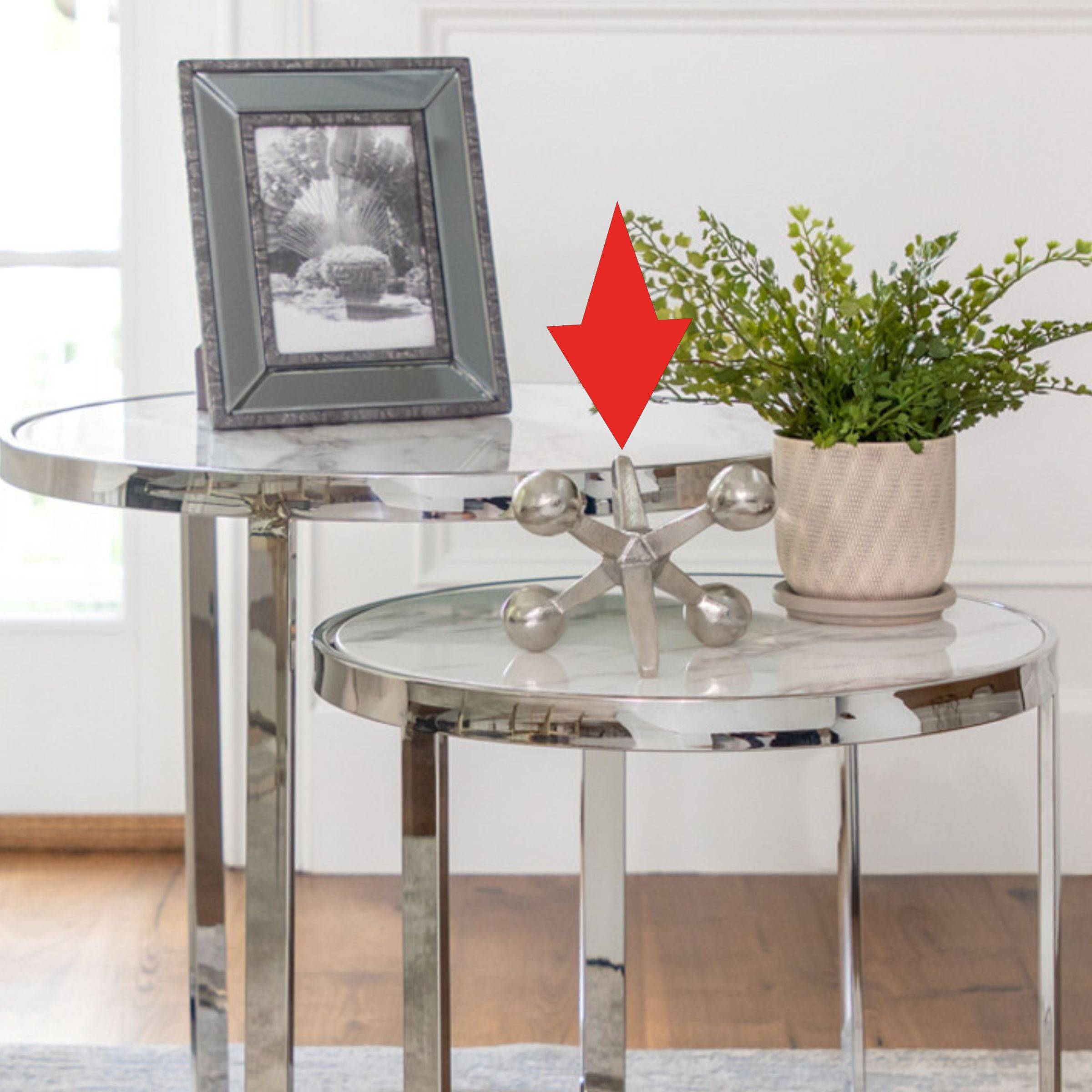 Silver Metal Jacks Decor 12860-06 -  Home Decor Figurines - ebarza Furniture UAE | Shop Modern Furniture in Abu Dhabi & Dubai - مفروشات ايبازرا في الامارات | تسوق اثاث عصري وديكورات مميزة في دبي وابوظبي