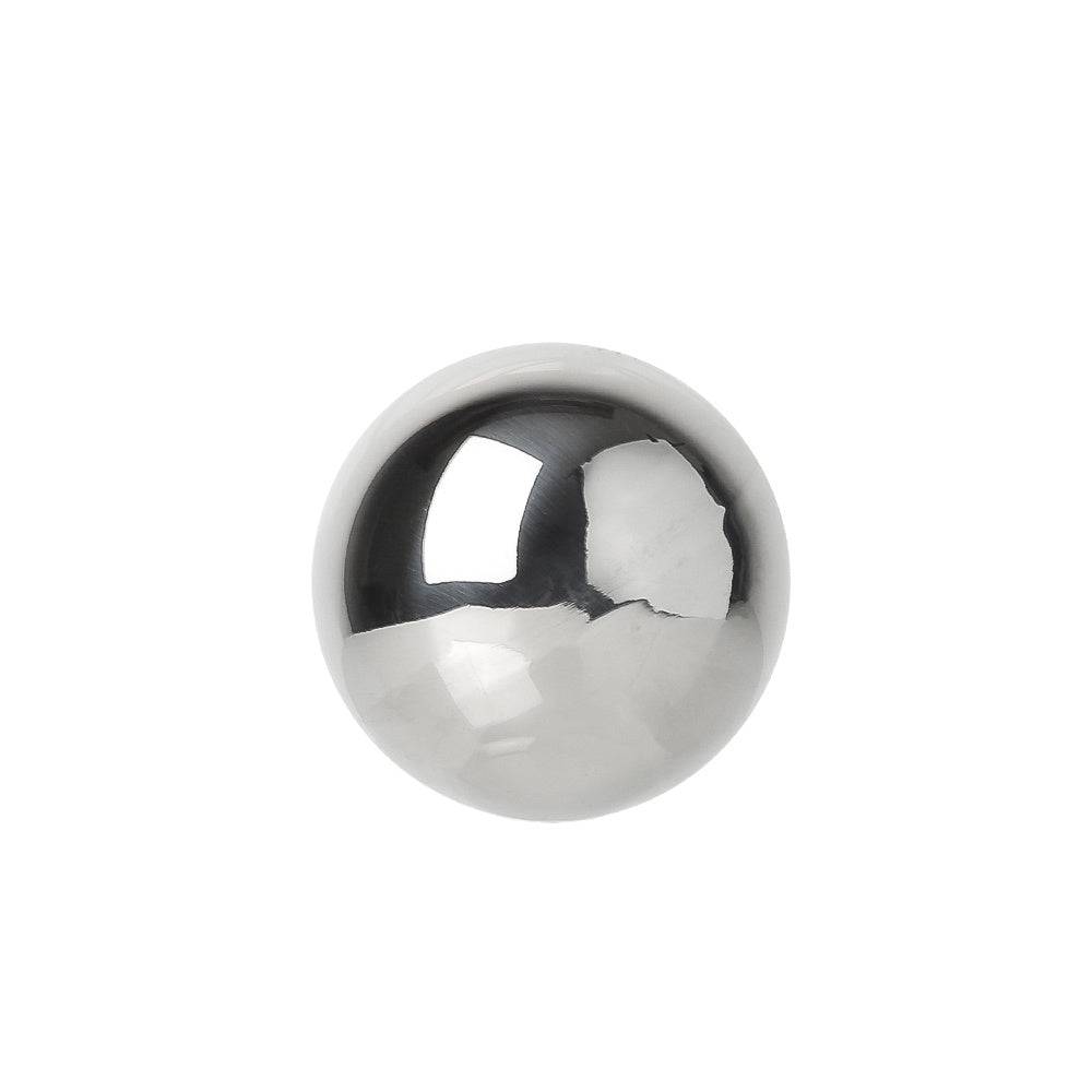 Silver Metal Orb Fd-Bs2102B - Home Decor Figurines - ebarza Furniture UAE | Shop Modern Furniture in Abu Dhabi & Dubai - مفروشات ايبازرا في الامارات | تسوق اثاث عصري وديكورات مميزة في دبي وابوظبي