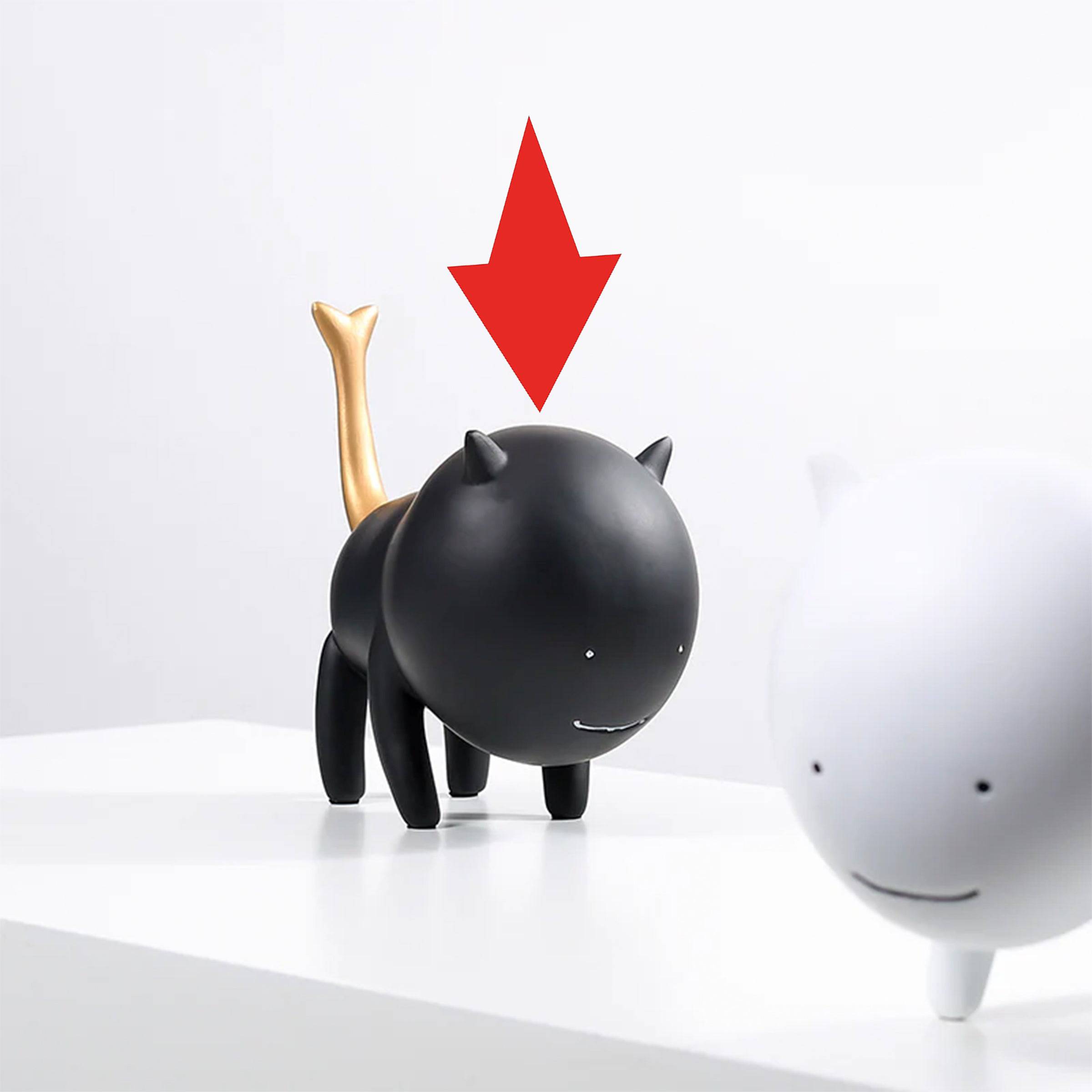Simulation Cat Black Fc-Sz22008B - Home Decor Figurines - ebarza Furniture UAE | Shop Modern Furniture in Abu Dhabi & Dubai - مفروشات ايبازرا في الامارات | تسوق اثاث عصري وديكورات مميزة في دبي وابوظبي
