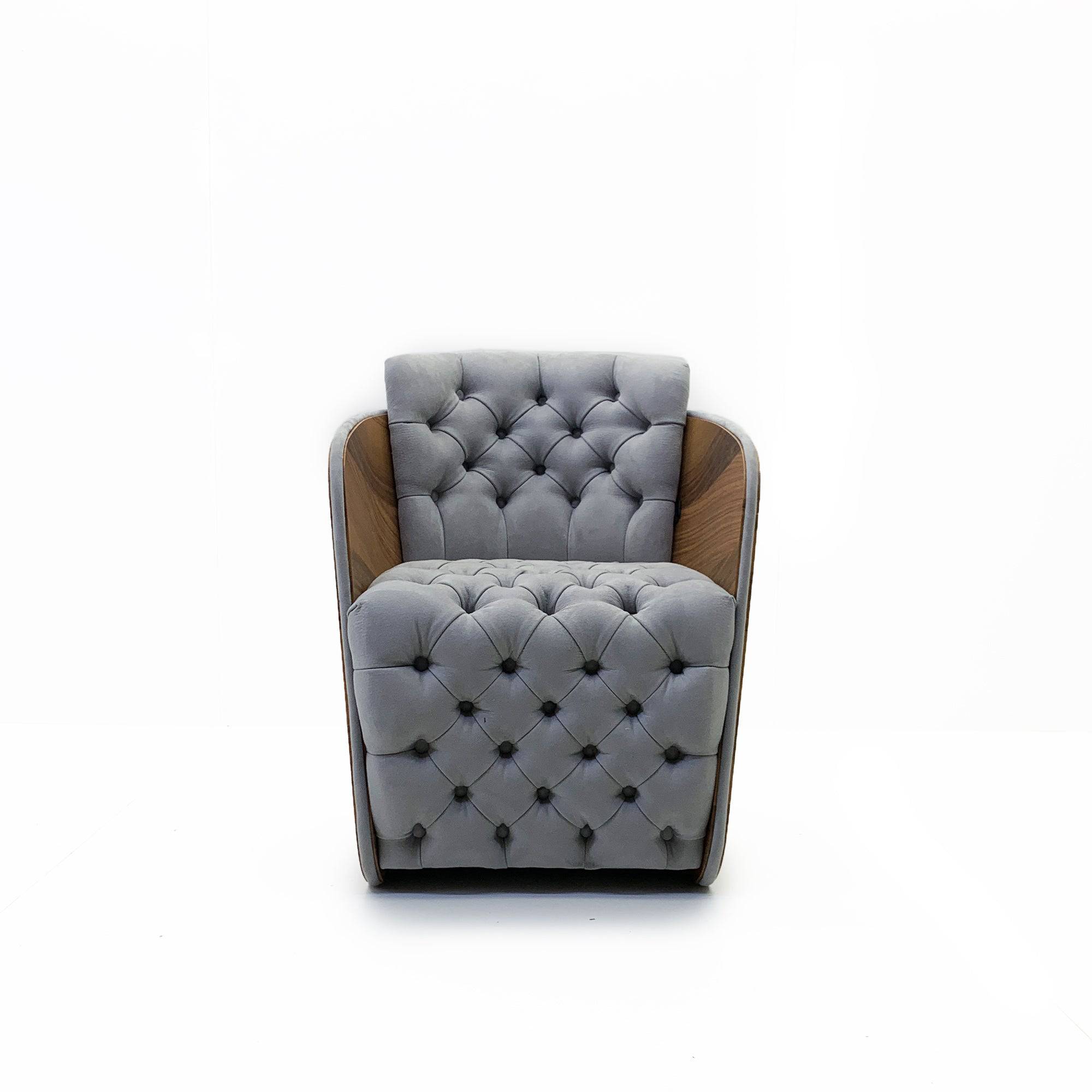 Sir Arm Chair Sir-Arm-Grey -  Armchairs - ebarza Furniture UAE | Shop Modern Furniture in Abu Dhabi & Dubai - مفروشات ايبازرا في الامارات | تسوق اثاث عصري وديكورات مميزة في دبي وابوظبي