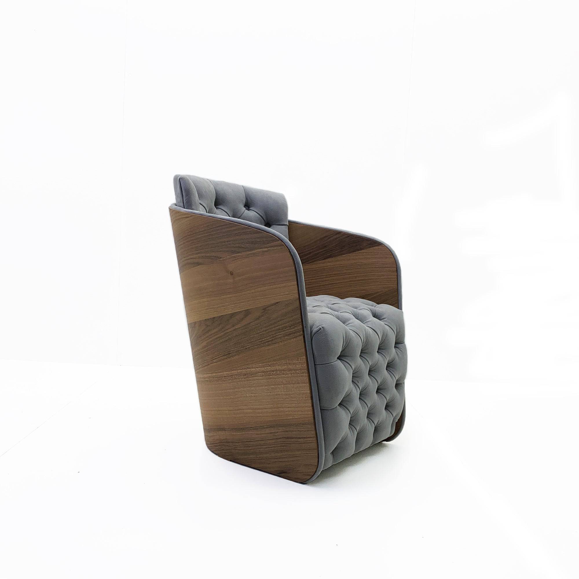 Sir Arm Chair Sir-Arm-Grey -  Armchairs - ebarza Furniture UAE | Shop Modern Furniture in Abu Dhabi & Dubai - مفروشات ايبازرا في الامارات | تسوق اثاث عصري وديكورات مميزة في دبي وابوظبي