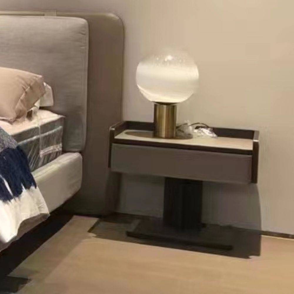 Sleek Bedside Table Ba-028A -  Side Tables - ebarza Furniture UAE | Shop Modern Furniture in Abu Dhabi & Dubai - مفروشات ايبازرا في الامارات | تسوق اثاث عصري وديكورات مميزة في دبي وابوظبي