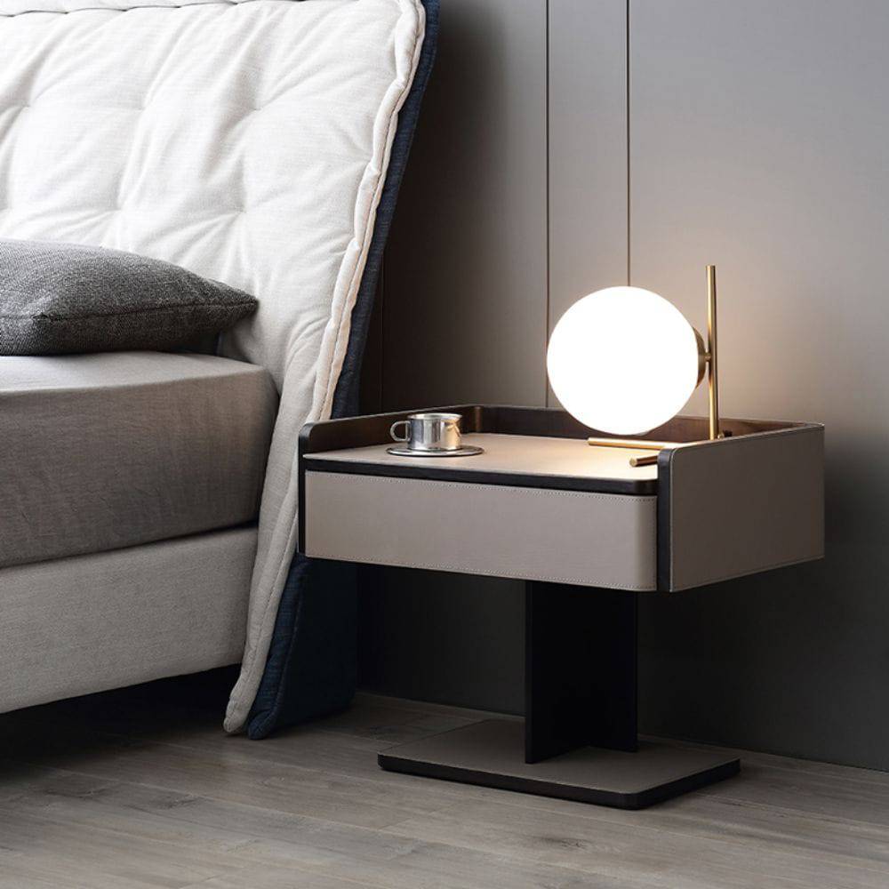 Sleek Bedside Table Ba-028A -  Side Tables - ebarza Furniture UAE | Shop Modern Furniture in Abu Dhabi & Dubai - مفروشات ايبازرا في الامارات | تسوق اثاث عصري وديكورات مميزة في دبي وابوظبي