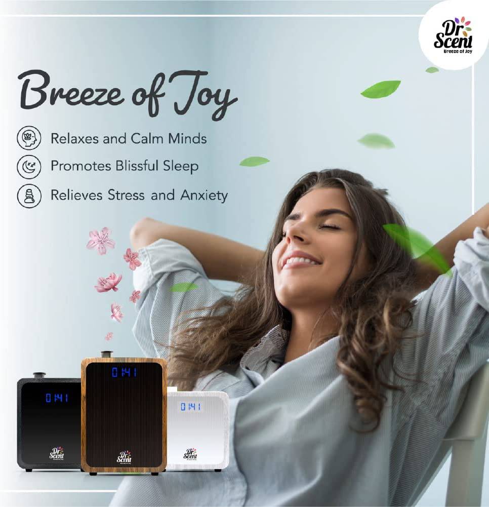 Smart Diffuser Machine With App | Dr Scent Wood (Medium) 20X20M | Dr-M-WOOD - Smart Diffusers - ebarza Furniture UAE | Shop Modern Furniture in Abu Dhabi & Dubai - مفروشات ايبازرا في الامارات | تسوق اثاث عصري وديكورات مميزة في دبي وابوظبي