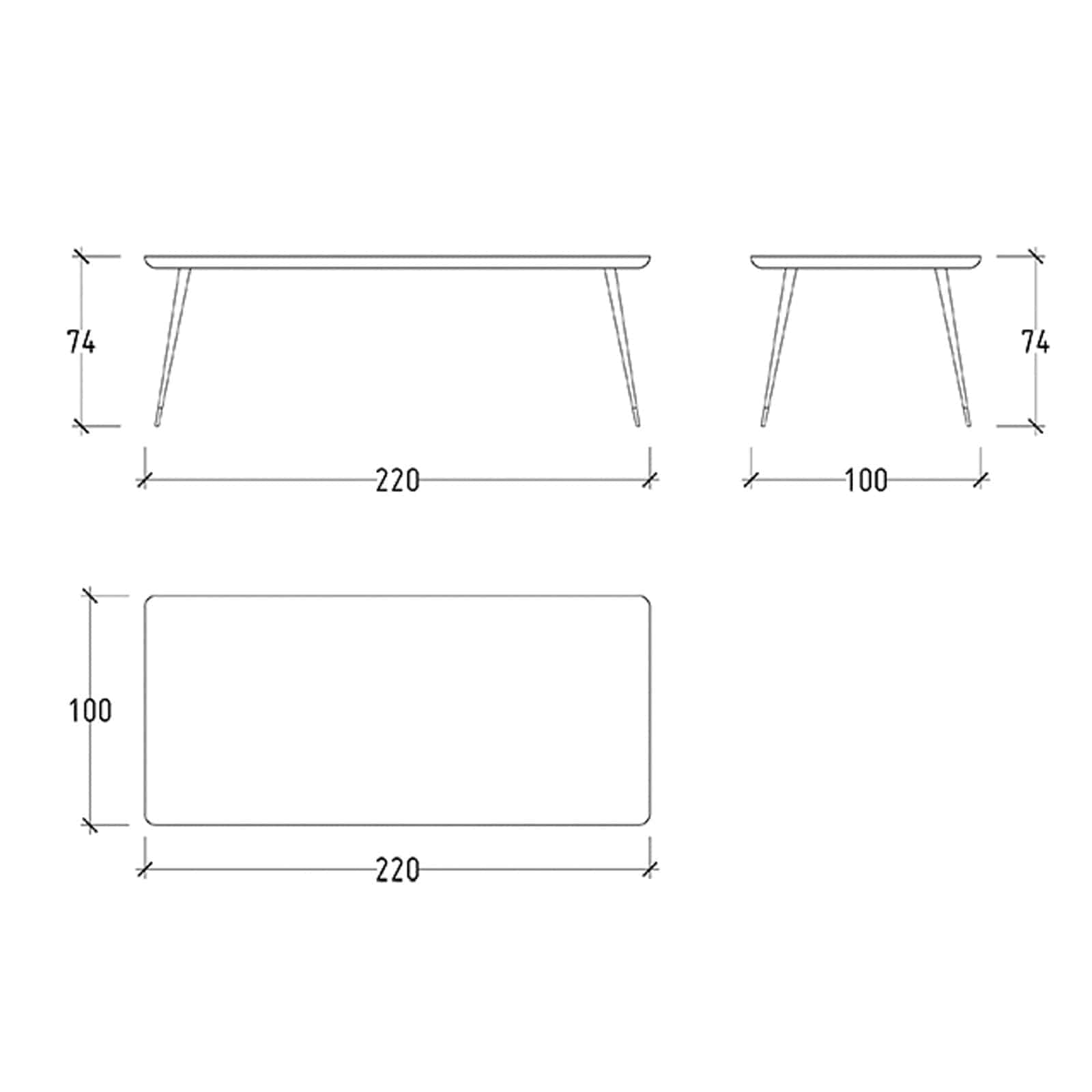 Soho Dining Table Soho-220 - Dining Tables - ebarza Furniture UAE | Shop Modern Furniture in Abu Dhabi & Dubai - مفروشات ايبازرا في الامارات | تسوق اثاث عصري وديكورات مميزة في دبي وابوظبي