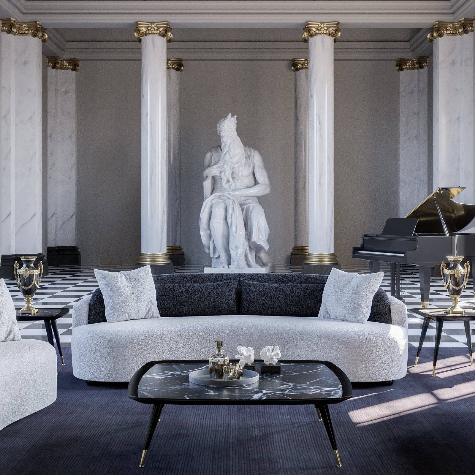 Soho Mounted 4 Seater Sofa Sh4S-Td -  Sofas - ebarza Furniture UAE | Shop Modern Furniture in Abu Dhabi & Dubai - مفروشات ايبازرا في الامارات | تسوق اثاث عصري وديكورات مميزة في دبي وابوظبي