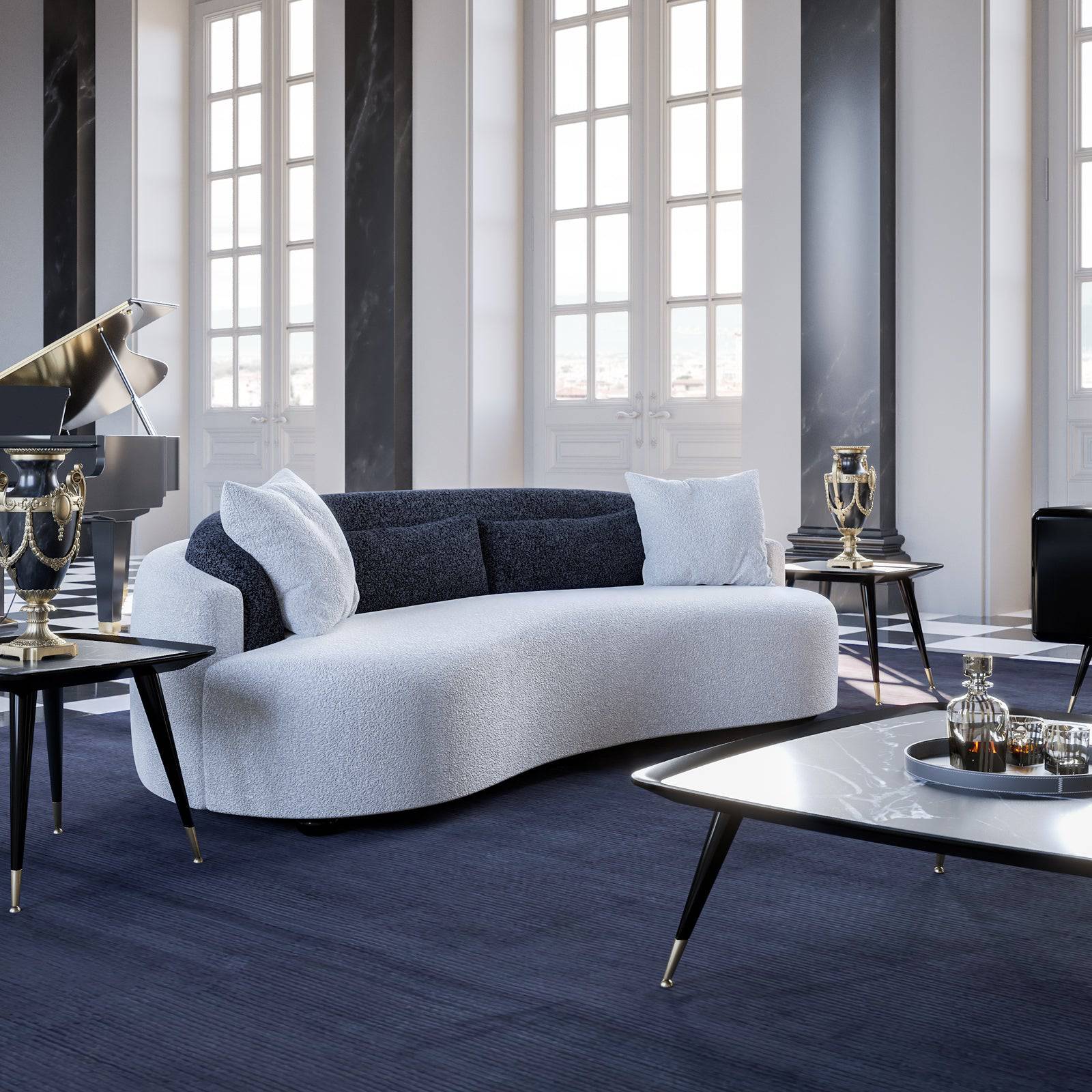 Soho Mounted 4 Seater Sofa Sh4S-Td -  Sofas - ebarza Furniture UAE | Shop Modern Furniture in Abu Dhabi & Dubai - مفروشات ايبازرا في الامارات | تسوق اثاث عصري وديكورات مميزة في دبي وابوظبي