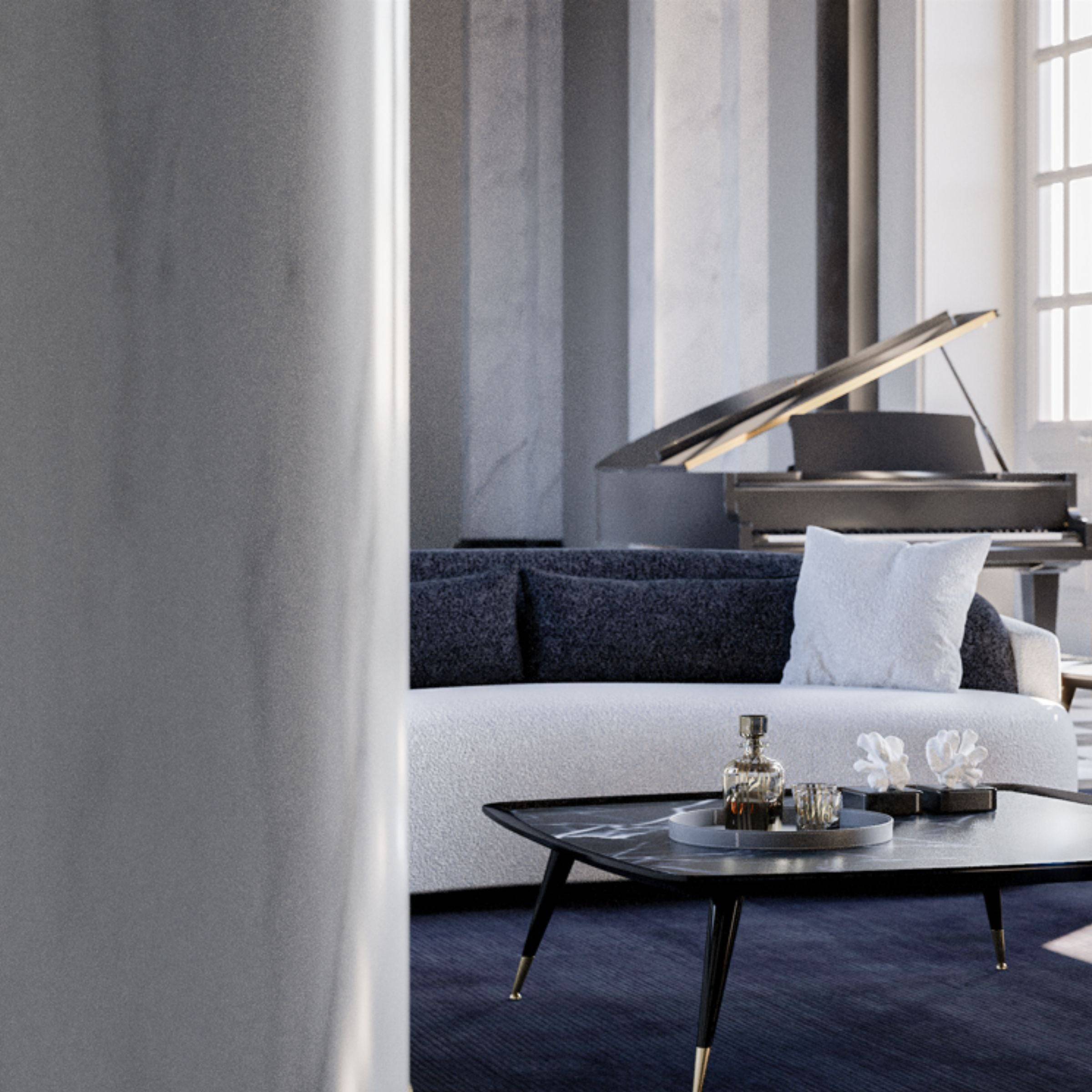 Soho Mounted 4 Seater Sofa Sh4S-Td - Sofas - ebarza Furniture UAE | Shop Modern Furniture in Abu Dhabi & Dubai - مفروشات ايبازرا في الامارات | تسوق اثاث عصري وديكورات مميزة في دبي وابوظبي