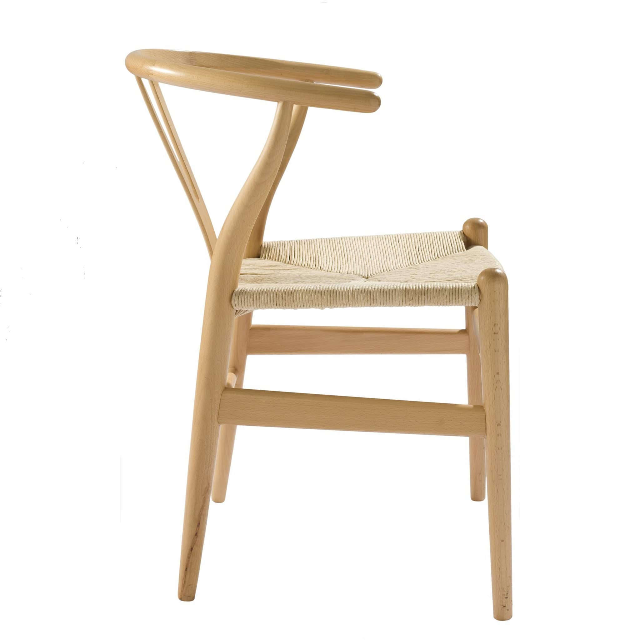 Solid Ash Wood And Natural Cord Seat Dining Chair Ws-001A-N - Chairs - ebarza Furniture UAE | Shop Modern Furniture in Abu Dhabi & Dubai - مفروشات ايبازرا في الامارات | تسوق اثاث عصري وديكورات مميزة في دبي وابوظبي