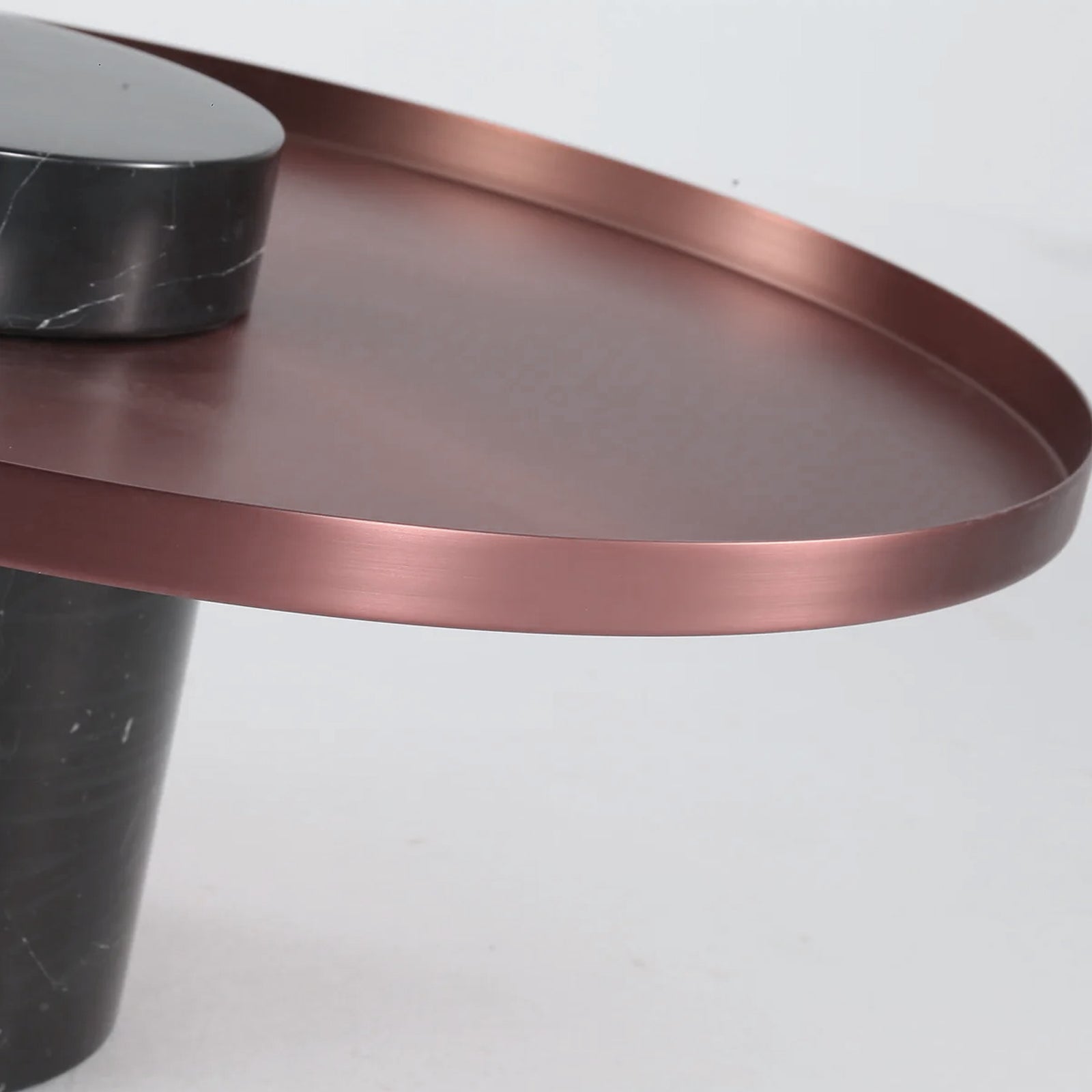 Solid Black Marble Side Table St8699-70 - Side Tables - ebarza Furniture UAE | Shop Modern Furniture in Abu Dhabi & Dubai - مفروشات ايبازرا في الامارات | تسوق اثاث عصري وديكورات مميزة في دبي وابوظبي