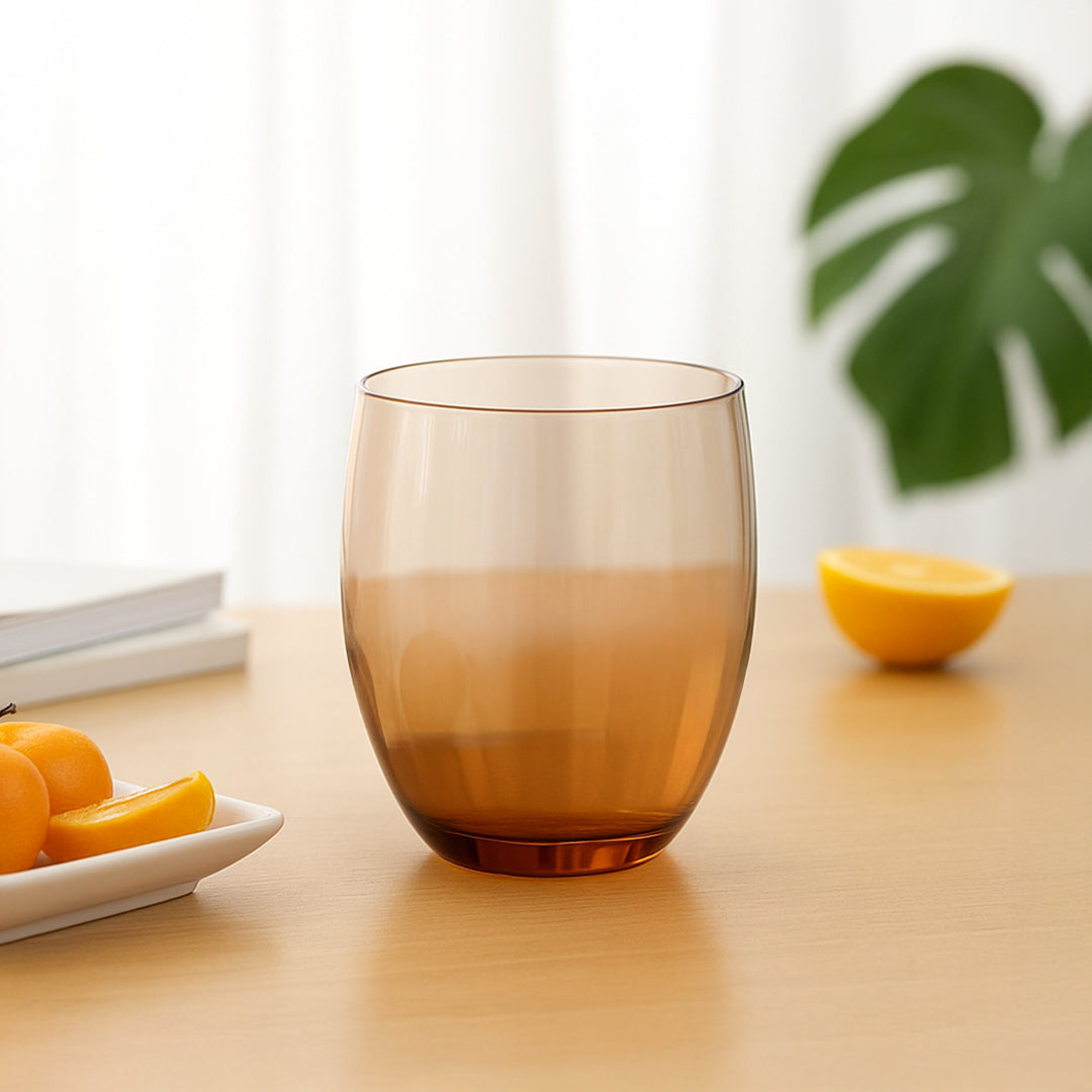 Solid Brown Tumbler - B24162F - Drinkware - ebarza Furniture UAE | Shop Modern Furniture in Abu Dhabi & Dubai - مفروشات ايبازرا في الامارات | تسوق اثاث عصري وديكورات مميزة في دبي وابوظبي