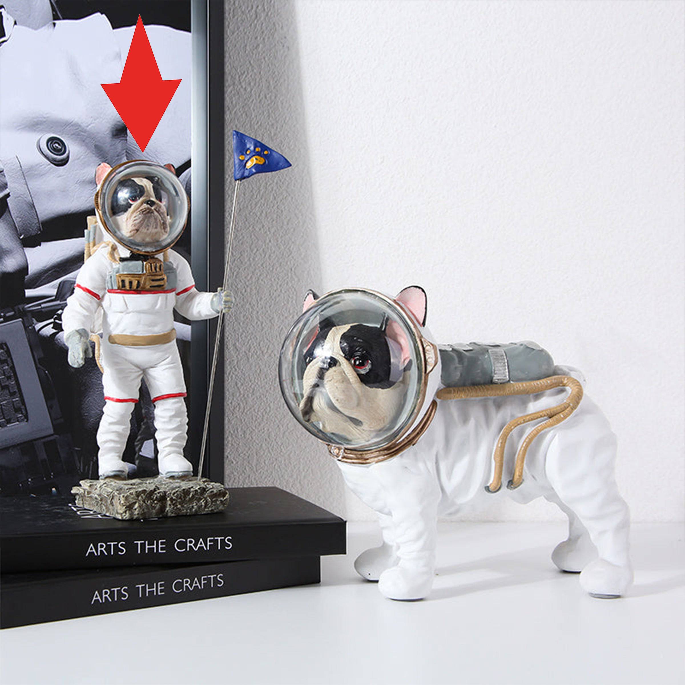 Space Dog -B Fa-Sz1807B - Home Decor Figurines - ebarza Furniture UAE | Shop Modern Furniture in Abu Dhabi & Dubai - مفروشات ايبازرا في الامارات | تسوق اثاث عصري وديكورات مميزة في دبي وابوظبي