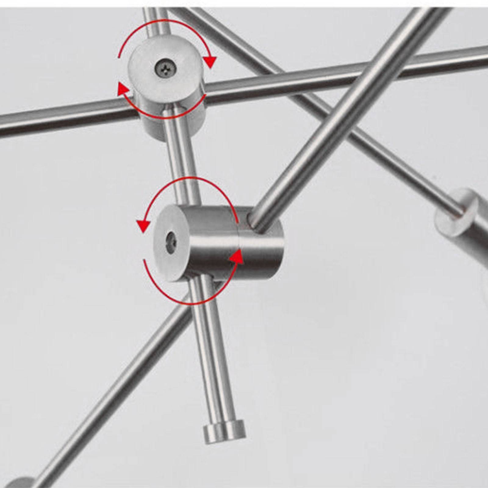 Spider 6 Heads Pendant Lamp Cy-Dd-1111-Ch -  Pendant Lamps - ebarza Furniture UAE | Shop Modern Furniture in Abu Dhabi & Dubai - مفروشات ايبازرا في الامارات | تسوق اثاث عصري وديكورات مميزة في دبي وابوظبي