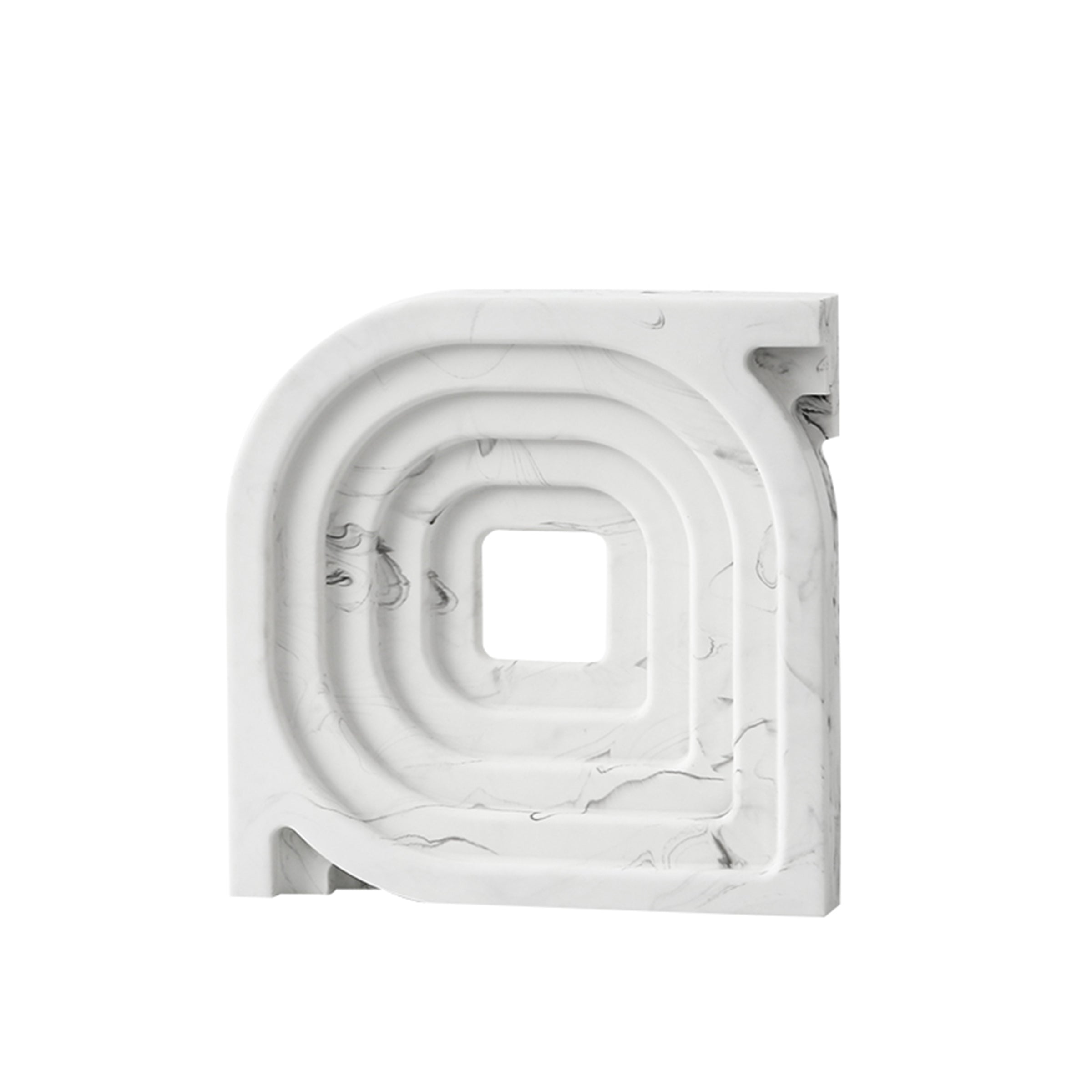 Square And Round Corner Ornaments White Fc-Sz21105B -  Home Decor Figurines - ebarza Furniture UAE | Shop Modern Furniture in Abu Dhabi & Dubai - مفروشات ايبازرا في الامارات | تسوق اثاث عصري وديكورات مميزة في دبي وابوظبي