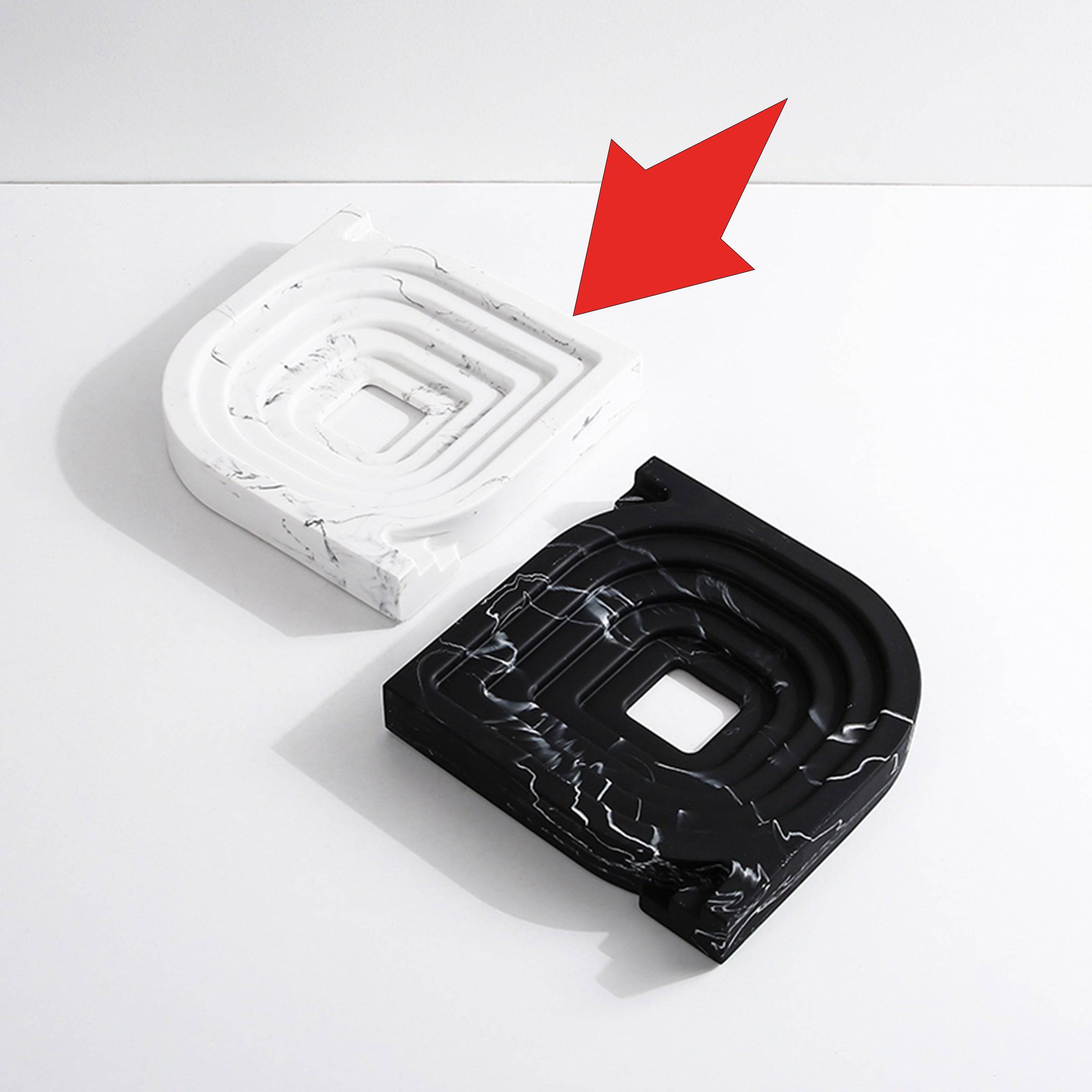 Square And Round Corner Ornaments White Fc-Sz21105B -  Home Decor Figurines - ebarza Furniture UAE | Shop Modern Furniture in Abu Dhabi & Dubai - مفروشات ايبازرا في الامارات | تسوق اثاث عصري وديكورات مميزة في دبي وابوظبي