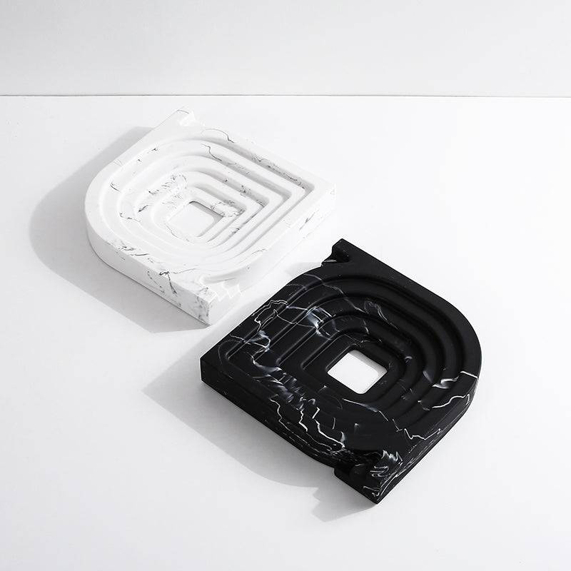 Square And Round Corner Ornaments White Fc-Sz21105B -  Home Decor Figurines - ebarza Furniture UAE | Shop Modern Furniture in Abu Dhabi & Dubai - مفروشات ايبازرا في الامارات | تسوق اثاث عصري وديكورات مميزة في دبي وابوظبي