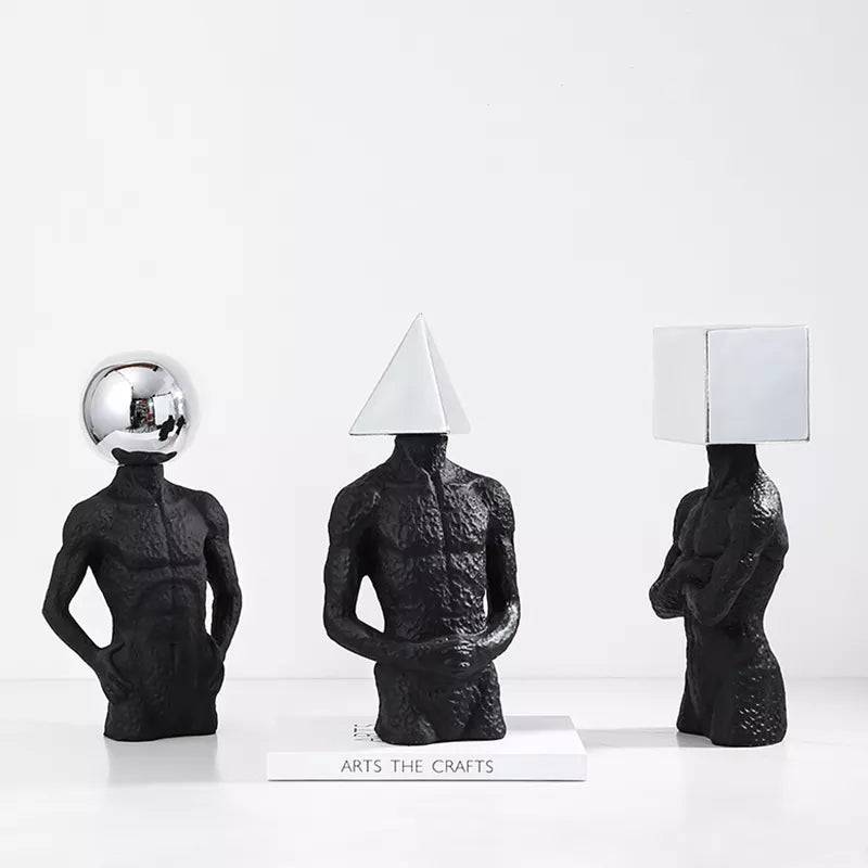 Square Man Gold A Fc-Sz2193A - Home Decor Figurines - ebarza Furniture UAE | Shop Modern Furniture in Abu Dhabi & Dubai - مفروشات ايبازرا في الامارات | تسوق اثاث عصري وديكورات مميزة في دبي وابوظبي