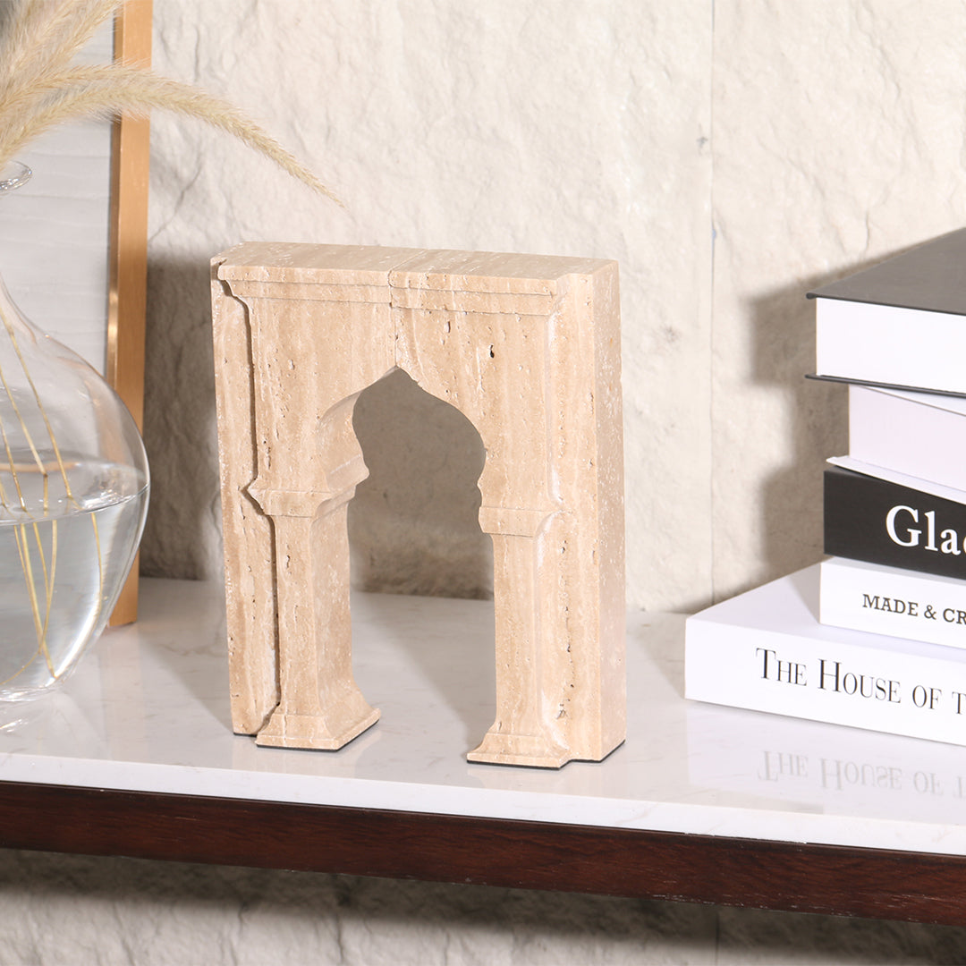 Stone Archway Set of 2 Bookend KH3008A - Bookends - ebarza Furniture UAE | Shop Modern Furniture in Abu Dhabi & Dubai - مفروشات ايبازرا في الامارات | تسوق اثاث عصري وديكورات مميزة في دبي وابوظبي