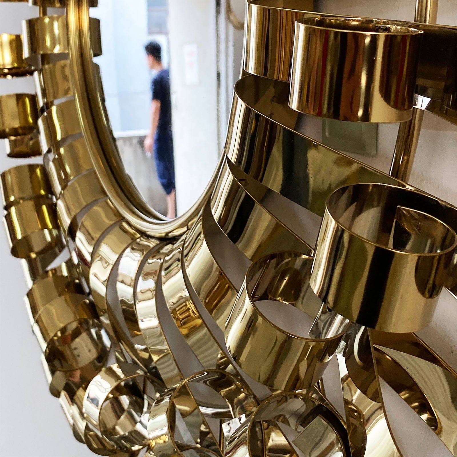 Sun Handcrafted Stainless Steel Artwork Bg2020045 -  Artwork - ebarza Furniture UAE | Shop Modern Furniture in Abu Dhabi & Dubai - مفروشات ايبازرا في الامارات | تسوق اثاث عصري وديكورات مميزة في دبي وابوظبي