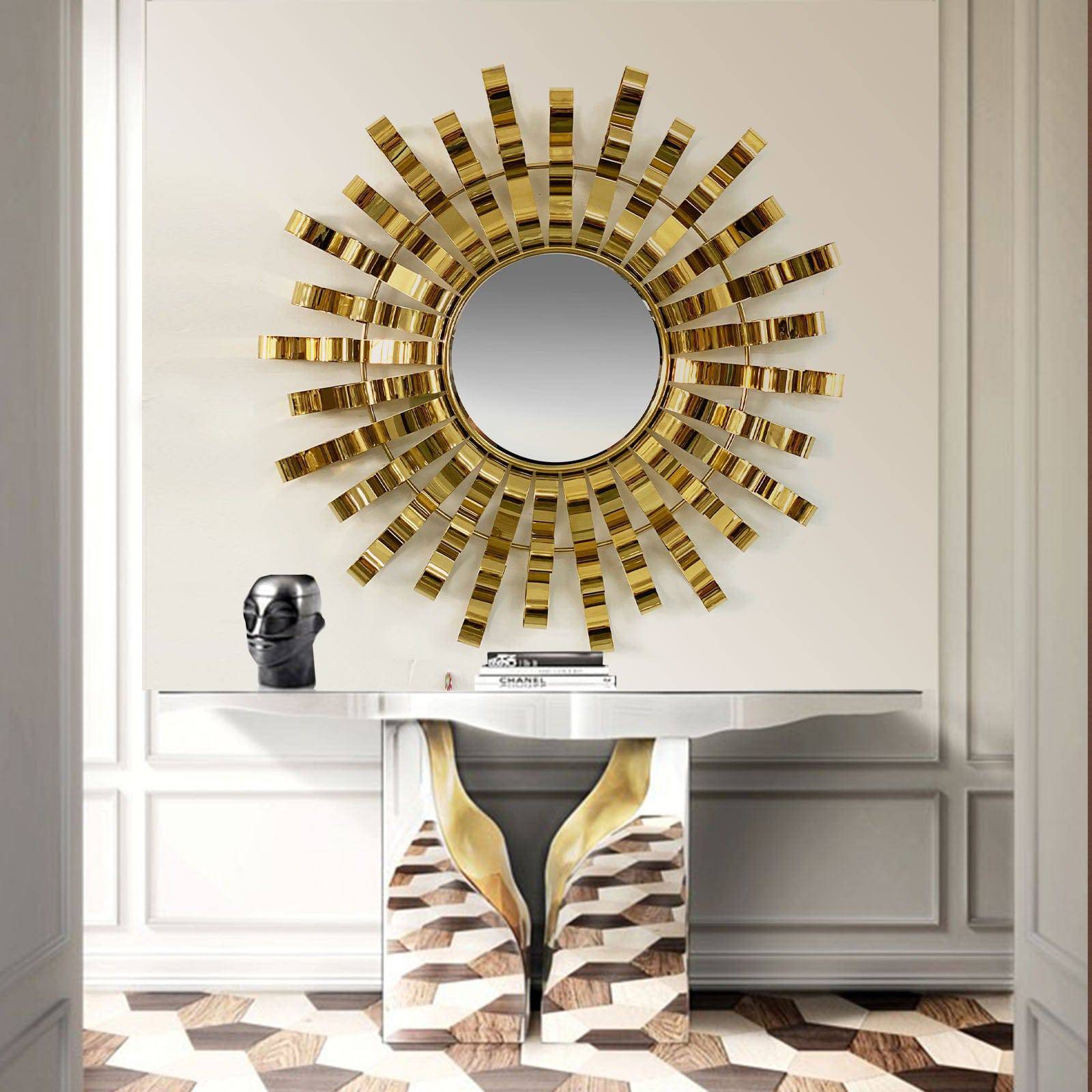 Sun Handcrafted Stainless Steel Artwork Bg2020045 -  Artwork - ebarza Furniture UAE | Shop Modern Furniture in Abu Dhabi & Dubai - مفروشات ايبازرا في الامارات | تسوق اثاث عصري وديكورات مميزة في دبي وابوظبي