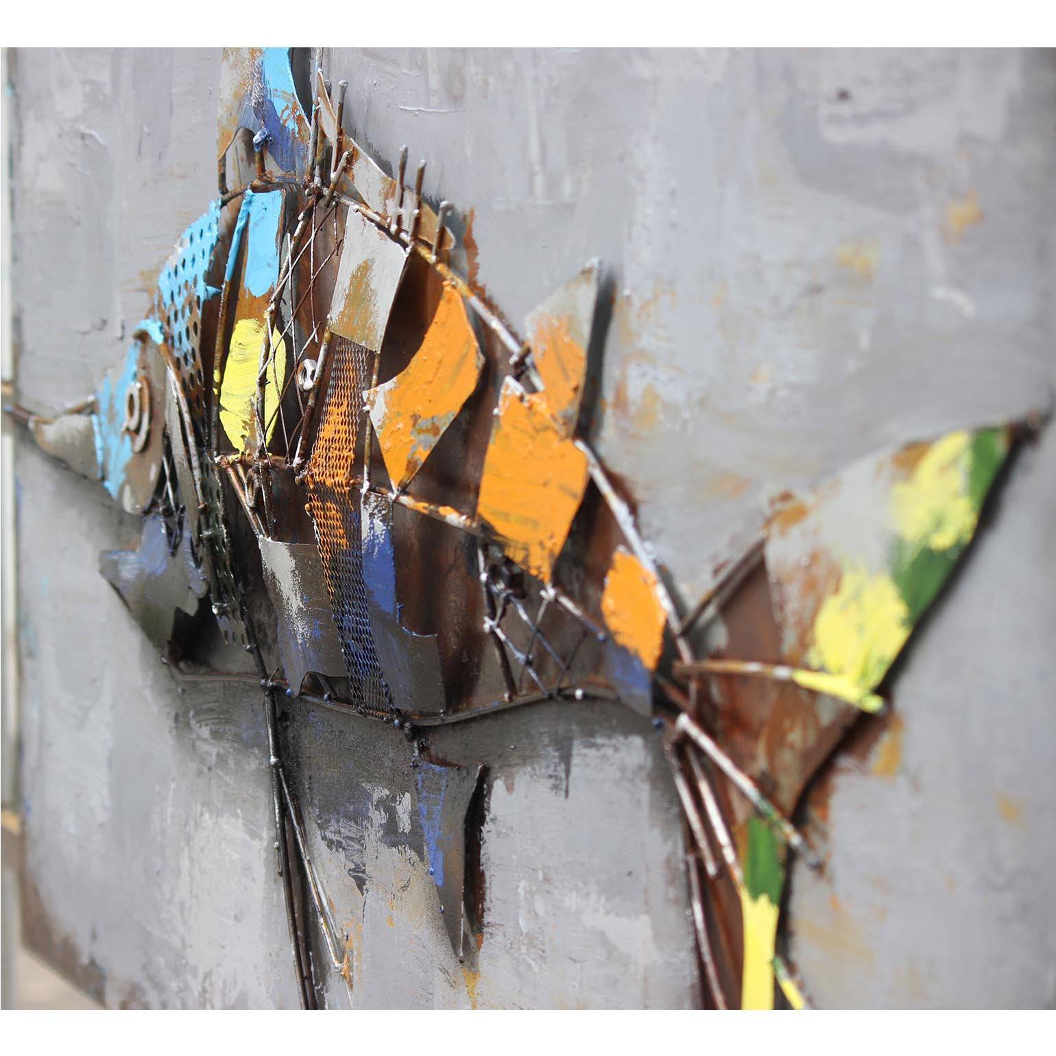 Swordfish Handcrafted Metal Art Painting 140X70 Cm Soap021 - Paintings - ebarza Furniture UAE | Shop Modern Furniture in Abu Dhabi & Dubai - مفروشات ايبازرا في الامارات | تسوق اثاث عصري وديكورات مميزة في دبي وابوظبي