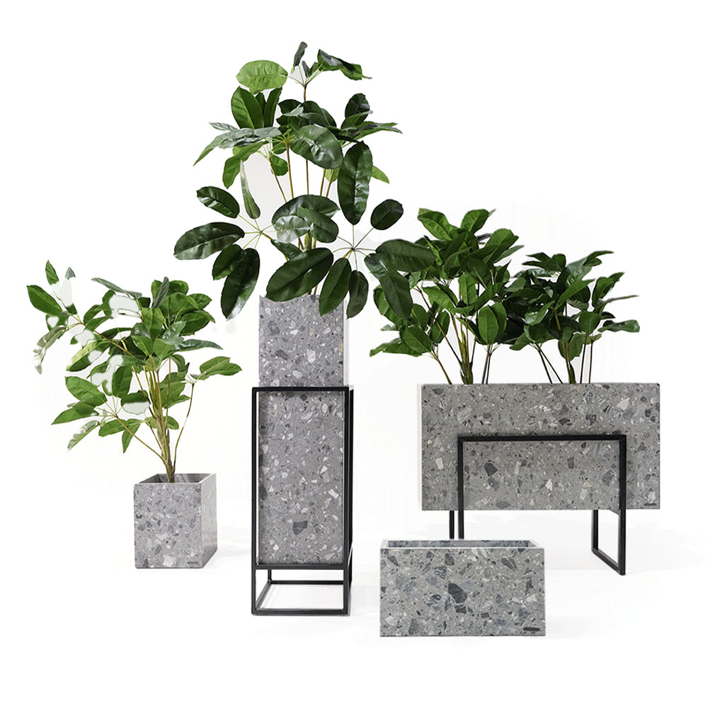 Terrazzo Planter Box 307-N0370 - Planter Boxes - ebarza Furniture UAE | Shop Modern Furniture in Abu Dhabi & Dubai - مفروشات ايبازرا في الامارات | تسوق اثاث عصري وديكورات مميزة في دبي وابوظبي