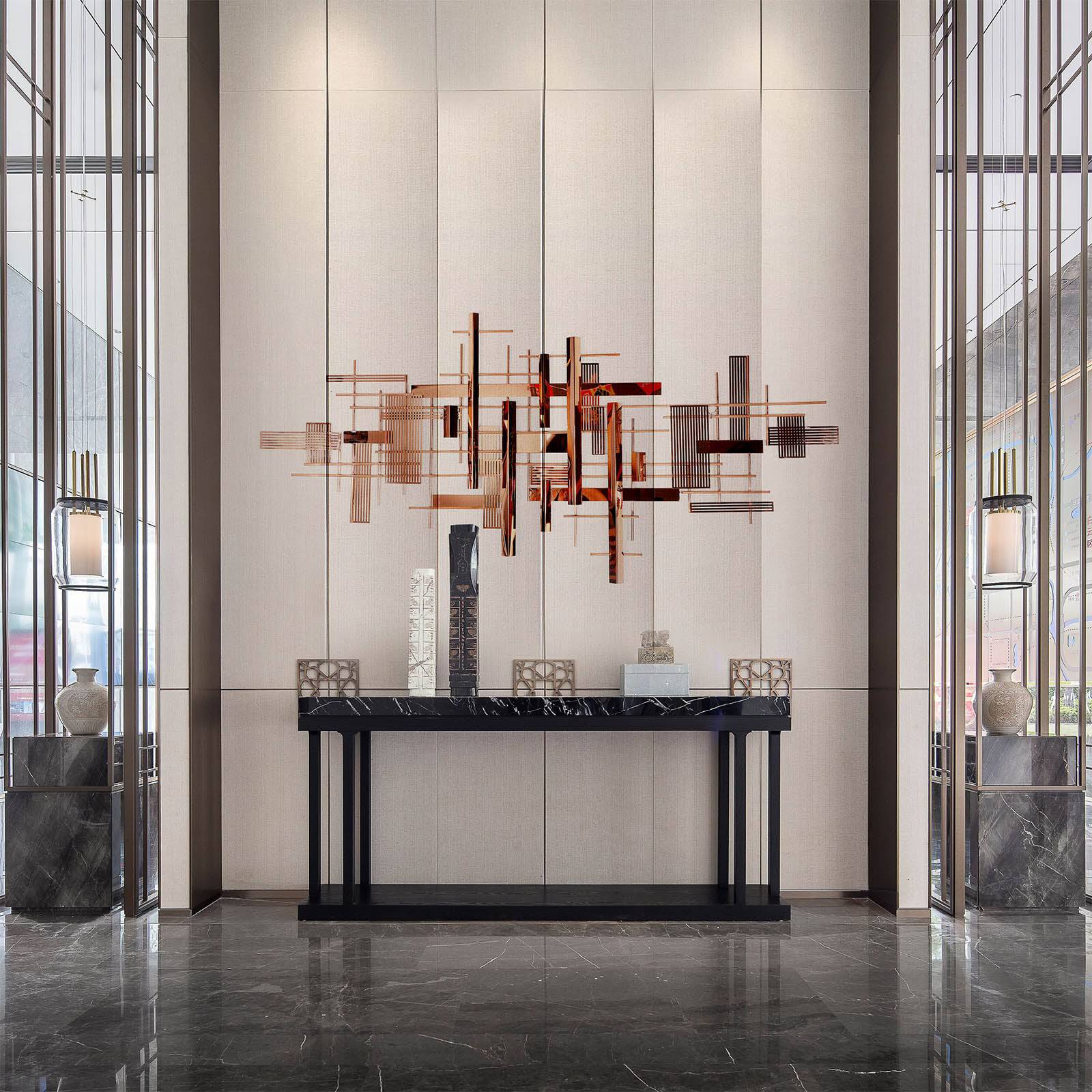 Display Item - Tangle Handcrafted Stainless Steel Artwork Bo005-Rg-Nakheel -  DISPLAY ITEM - ebarza Furniture UAE | Shop Modern Furniture in Abu Dhabi & Dubai - مفروشات ايبازرا في الامارات | تسوق اثاث عصري وديكورات مميزة في دبي وابوظبي