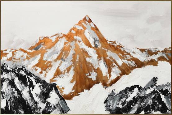 AS IS - The Golden Mountain Hand Painted Art Painting With Frame 180X120 Cm Soap0072 - DISPLAY ITEM - ebarza Furniture UAE | Shop Modern Furniture in Abu Dhabi & Dubai - مفروشات ايبازرا في الامارات | تسوق اثاث عصري وديكورات مميزة في دبي وابوظبي