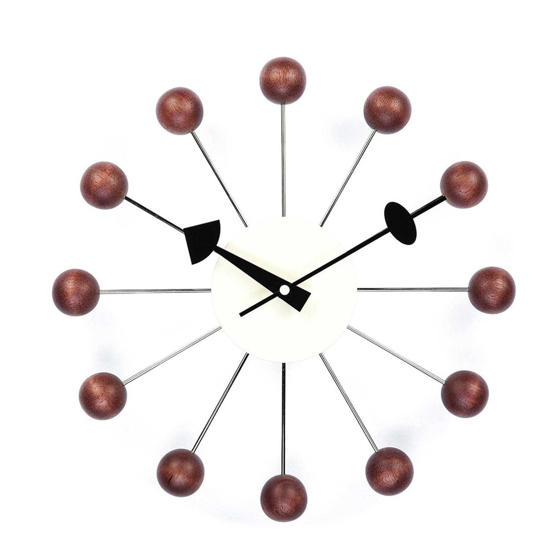 Time Wall Clock Cw09-Walnut -  Clocks - ebarza Furniture UAE | Shop Modern Furniture in Abu Dhabi & Dubai - مفروشات ايبازرا في الامارات | تسوق اثاث عصري وديكورات مميزة في دبي وابوظبي