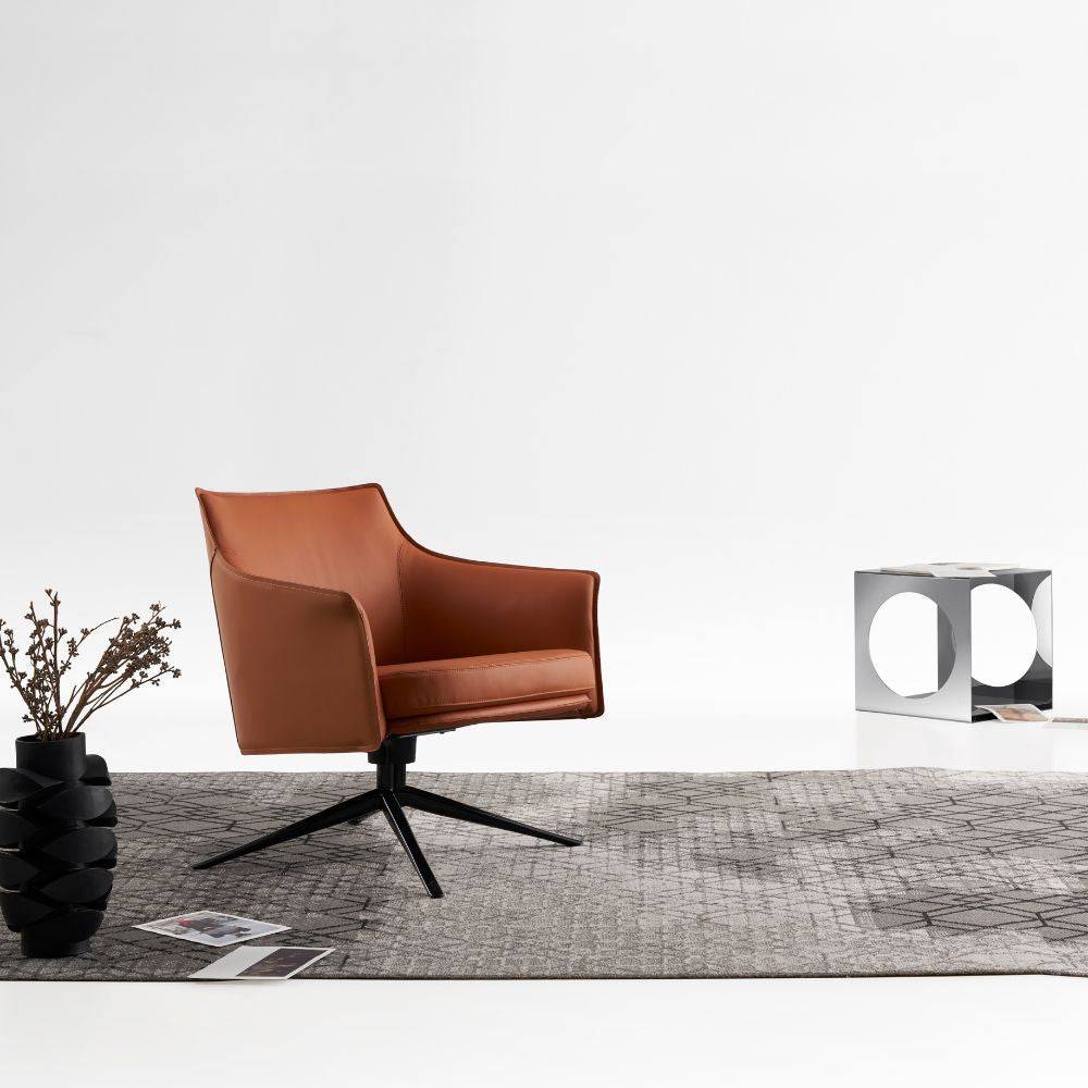 Titian Modern Lounge Chair LC064-C -  Lounge Chairs - ebarza Furniture UAE | Shop Modern Furniture in Abu Dhabi & Dubai - مفروشات ايبازرا في الامارات | تسوق اثاث عصري وديكورات مميزة في دبي وابوظبي