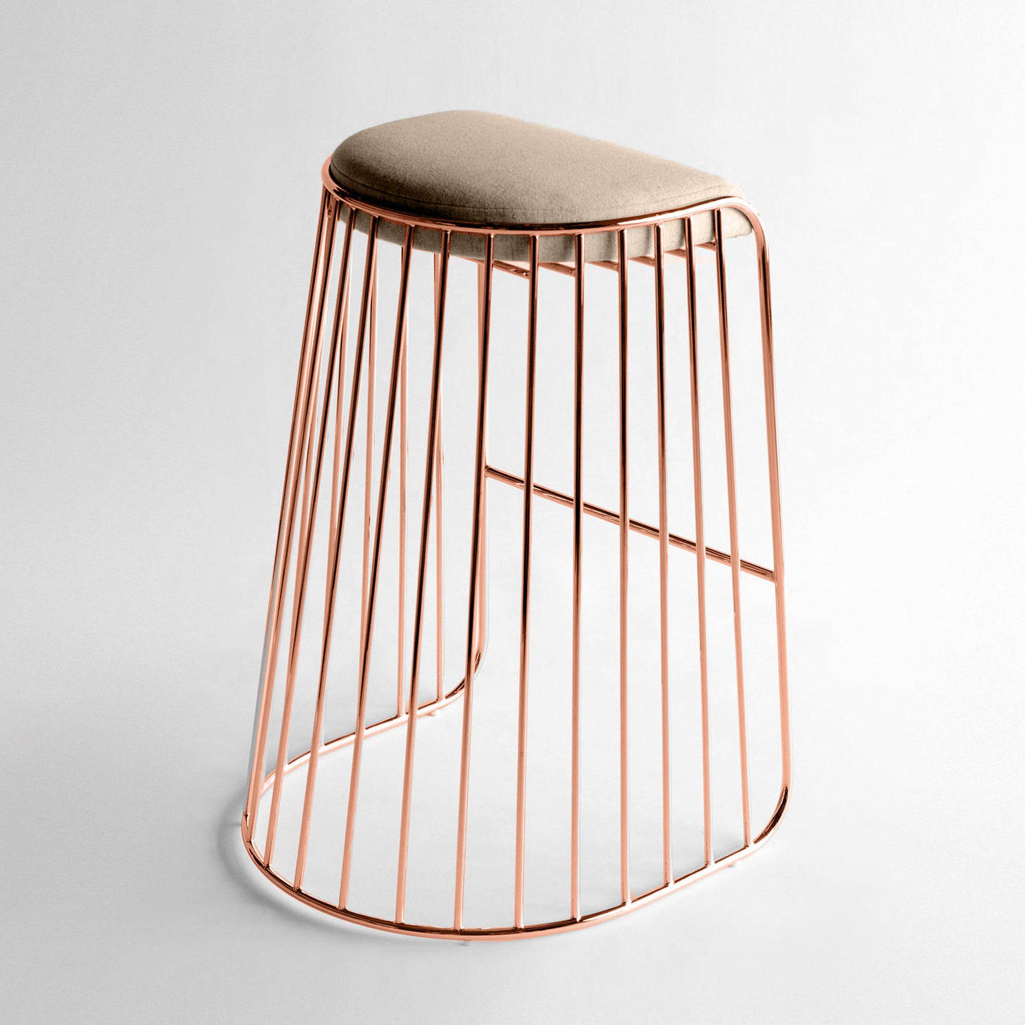 Torino Bar Stool 64Cm Bp8803Rg - Bar Stools - ebarza Furniture UAE | Shop Modern Furniture in Abu Dhabi & Dubai - مفروشات ايبازرا في الامارات | تسوق اثاث عصري وديكورات مميزة في دبي وابوظبي