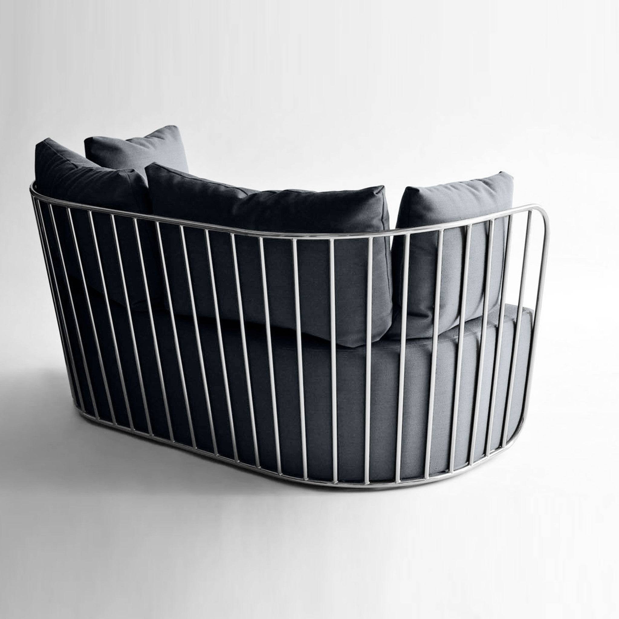 Torino Stainless Steel Armchair Tra003C Bp8801-C - Armchairs - ebarza Furniture UAE | Shop Modern Furniture in Abu Dhabi & Dubai - مفروشات ايبازرا في الامارات | تسوق اثاث عصري وديكورات مميزة في دبي وابوظبي