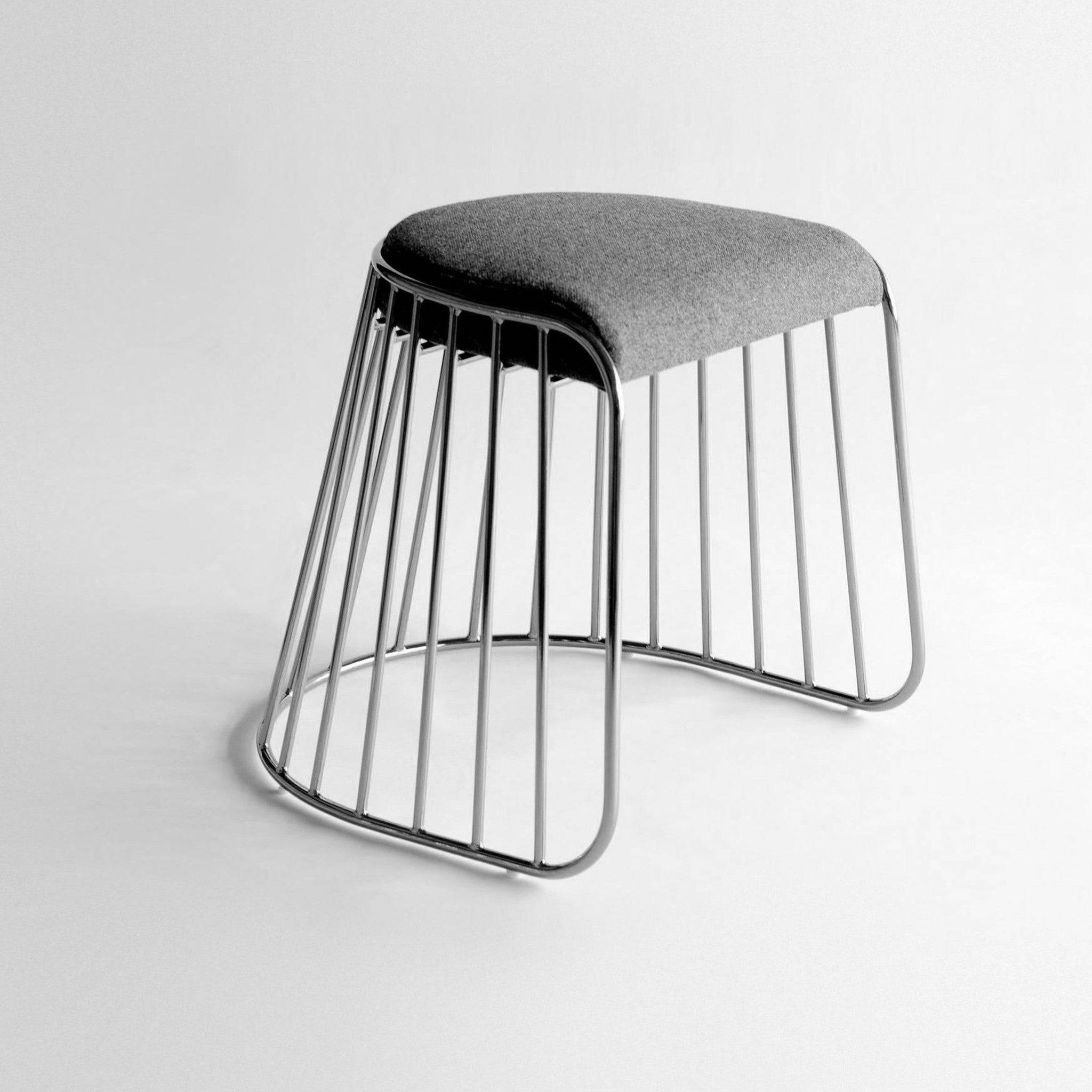 Torino Stool 45Cm Bp8804Cg - Poufs - ebarza Furniture UAE | Shop Modern Furniture in Abu Dhabi & Dubai - مفروشات ايبازرا في الامارات | تسوق اثاث عصري وديكورات مميزة في دبي وابوظبي