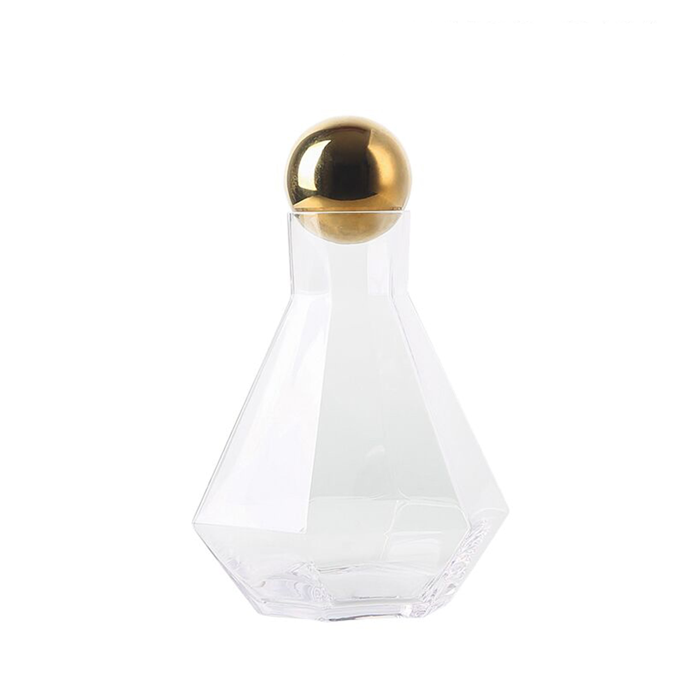 Transparent Hexagonal Bottle A Fc-Cj2103A -  Drinkware - ebarza Furniture UAE | Shop Modern Furniture in Abu Dhabi & Dubai - مفروشات ايبازرا في الامارات | تسوق اثاث عصري وديكورات مميزة في دبي وابوظبي
