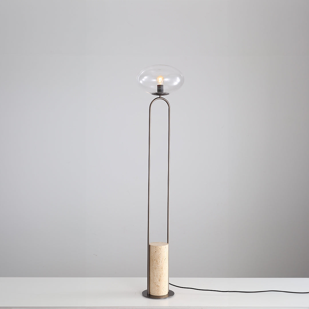 Travertine Floor Lamp JA051 - Floor Lamps - ebarza Furniture UAE | Shop Modern Furniture in Abu Dhabi & Dubai - مفروشات ايبازرا في الامارات | تسوق اثاث عصري وديكورات مميزة في دبي وابوظبي