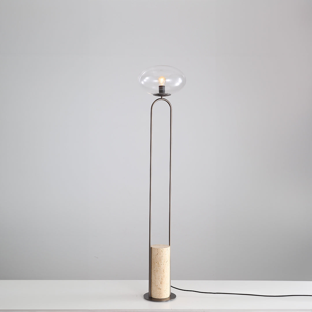 Travertine Floor Lamp JA051 - Floor Lamps - ebarza Furniture UAE | Shop Modern Furniture in Abu Dhabi & Dubai - مفروشات ايبازرا في الامارات | تسوق اثاث عصري وديكورات مميزة في دبي وابوظبي