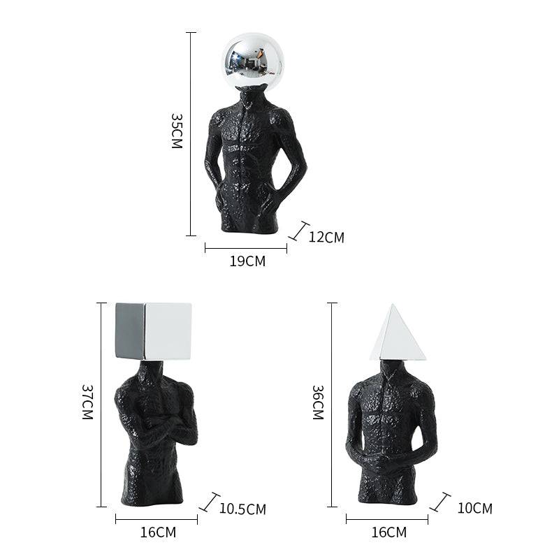 Triangle Man Gold A Fc-Sz2192A -  Home Decor Figurines - ebarza Furniture UAE | Shop Modern Furniture in Abu Dhabi & Dubai - مفروشات ايبازرا في الامارات | تسوق اثاث عصري وديكورات مميزة في دبي وابوظبي