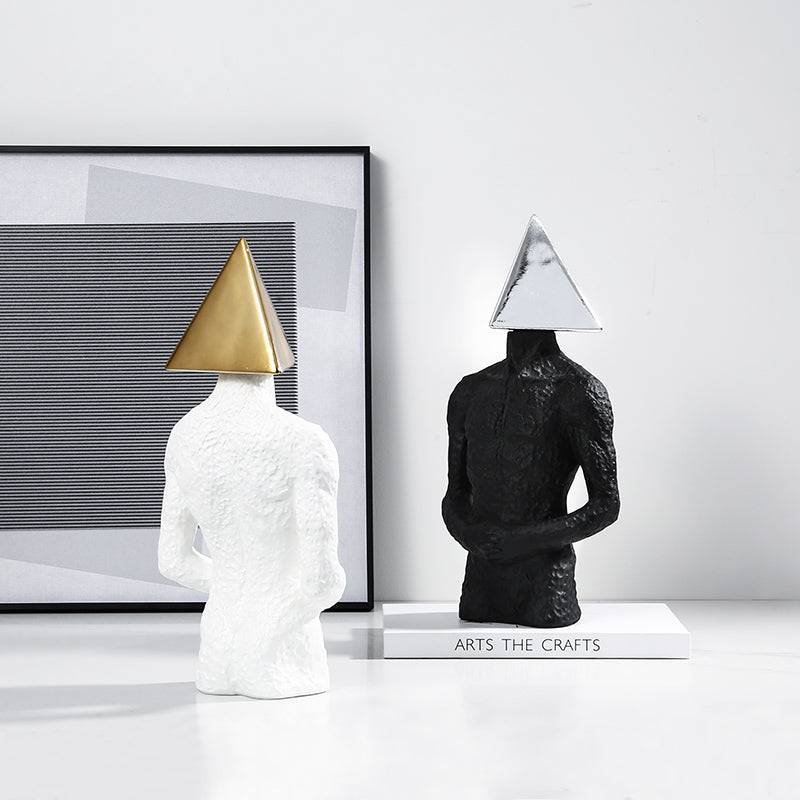 Triangle Man Gold A Fc-Sz2192A - Home Decor Figurines - ebarza Furniture UAE | Shop Modern Furniture in Abu Dhabi & Dubai - مفروشات ايبازرا في الامارات | تسوق اثاث عصري وديكورات مميزة في دبي وابوظبي