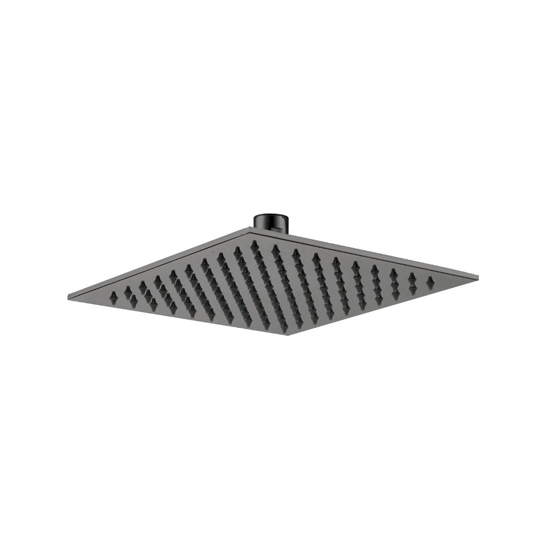 Ultrathin Square Shower Head 8X8 Inches BS-8GM - Bathroom Accessories - ebarza Furniture UAE | Shop Modern Furniture in Abu Dhabi & Dubai - مفروشات ايبازرا في الامارات | تسوق اثاث عصري وديكورات مميزة في دبي وابوظبي