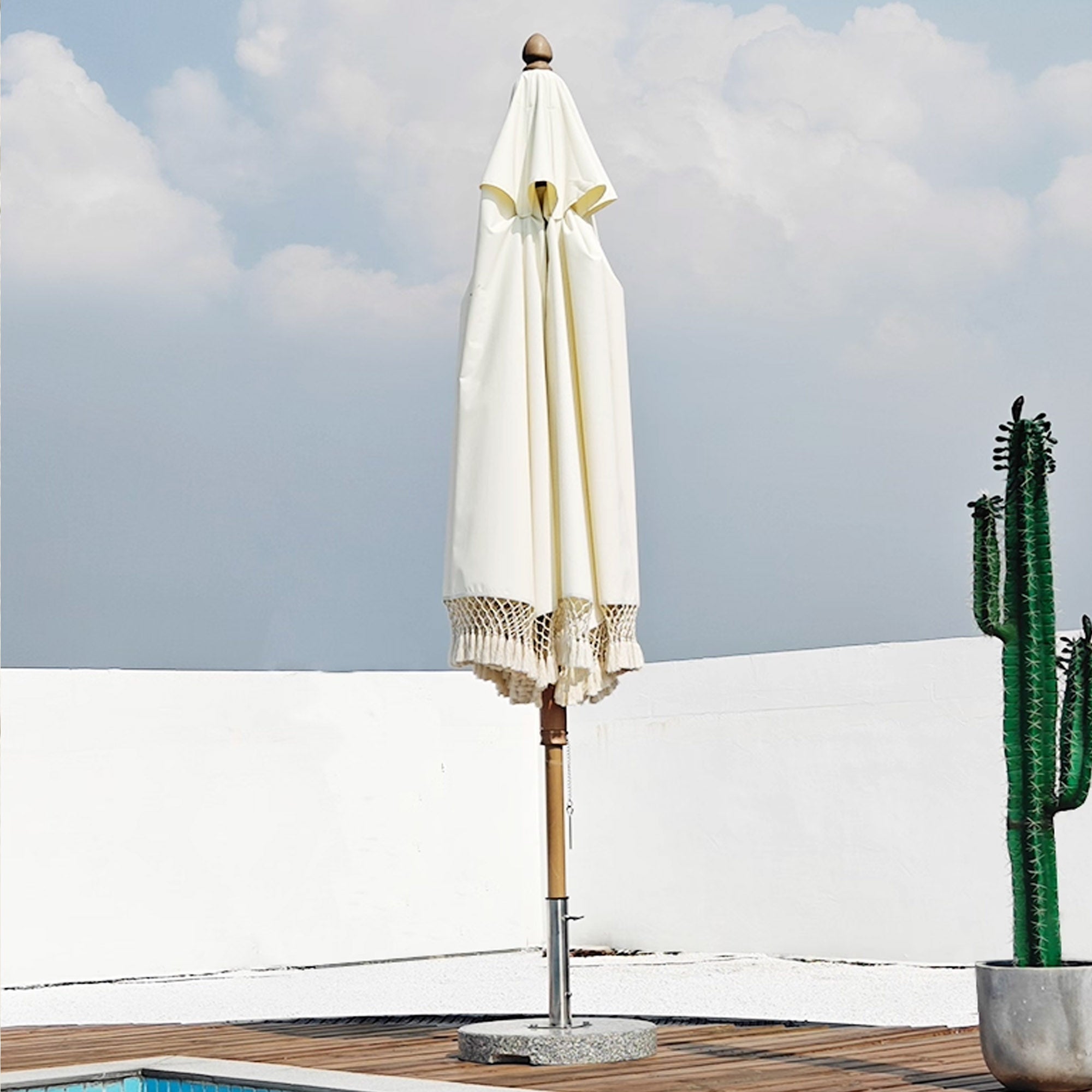 Center Pole Umbrella (push up and down system) MS-1623-5A - Outdoor Umbrellas - ebarza Furniture UAE | Shop Modern Furniture in Abu Dhabi & Dubai - مفروشات ايبازرا في الامارات | تسوق اثاث عصري وديكورات مميزة في دبي وابوظبي
