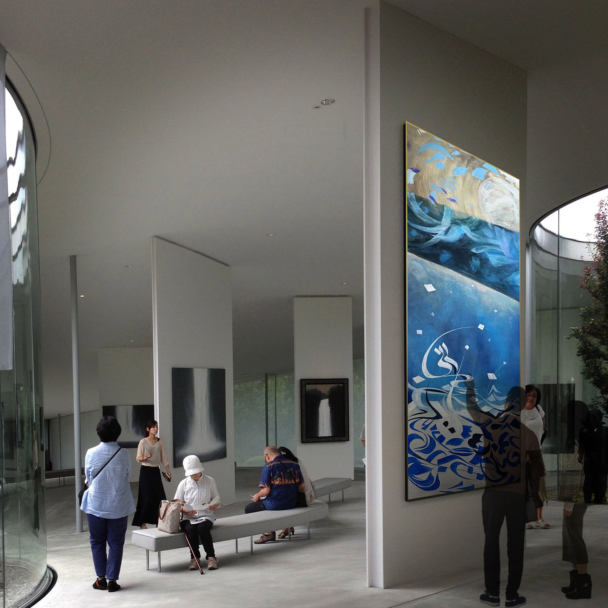 Unleashed Letters Hand Painted Art Metal gold Painting SOASAMPLE014--80*200cm - Paintings - ebarza Furniture UAE | Shop Modern Furniture in Abu Dhabi & Dubai - مفروشات ايبازرا في الامارات | تسوق اثاث عصري وديكورات مميزة في دبي وابوظبي