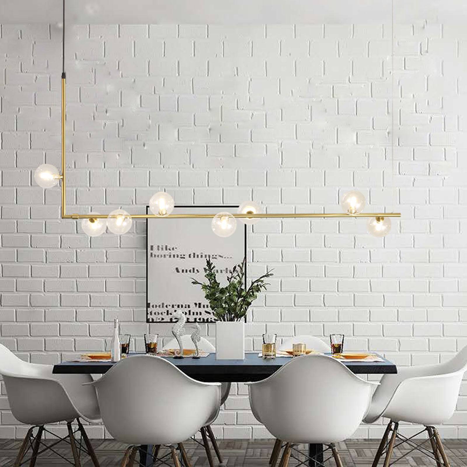 Uppsala 8 Heads Pendant Lamp Cy-New-026-8-G -  Pendant Lamps - ebarza Furniture UAE | Shop Modern Furniture in Abu Dhabi & Dubai - مفروشات ايبازرا في الامارات | تسوق اثاث عصري وديكورات مميزة في دبي وابوظبي