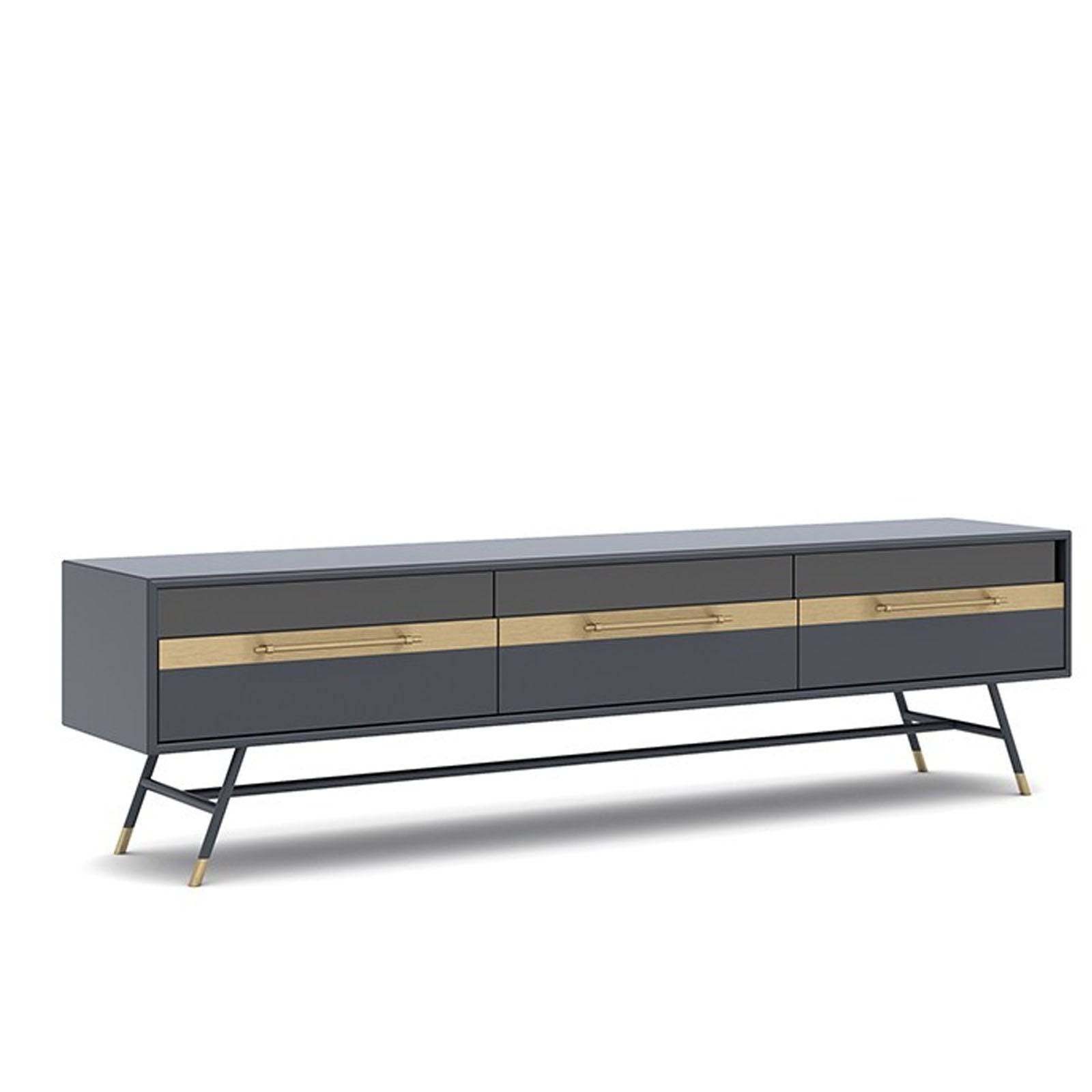 Vela Tv Unit Vila001-Grey - TV Units - ebarza Furniture UAE | Shop Modern Furniture in Abu Dhabi & Dubai - مفروشات ايبازرا في الامارات | تسوق اثاث عصري وديكورات مميزة في دبي وابوظبي