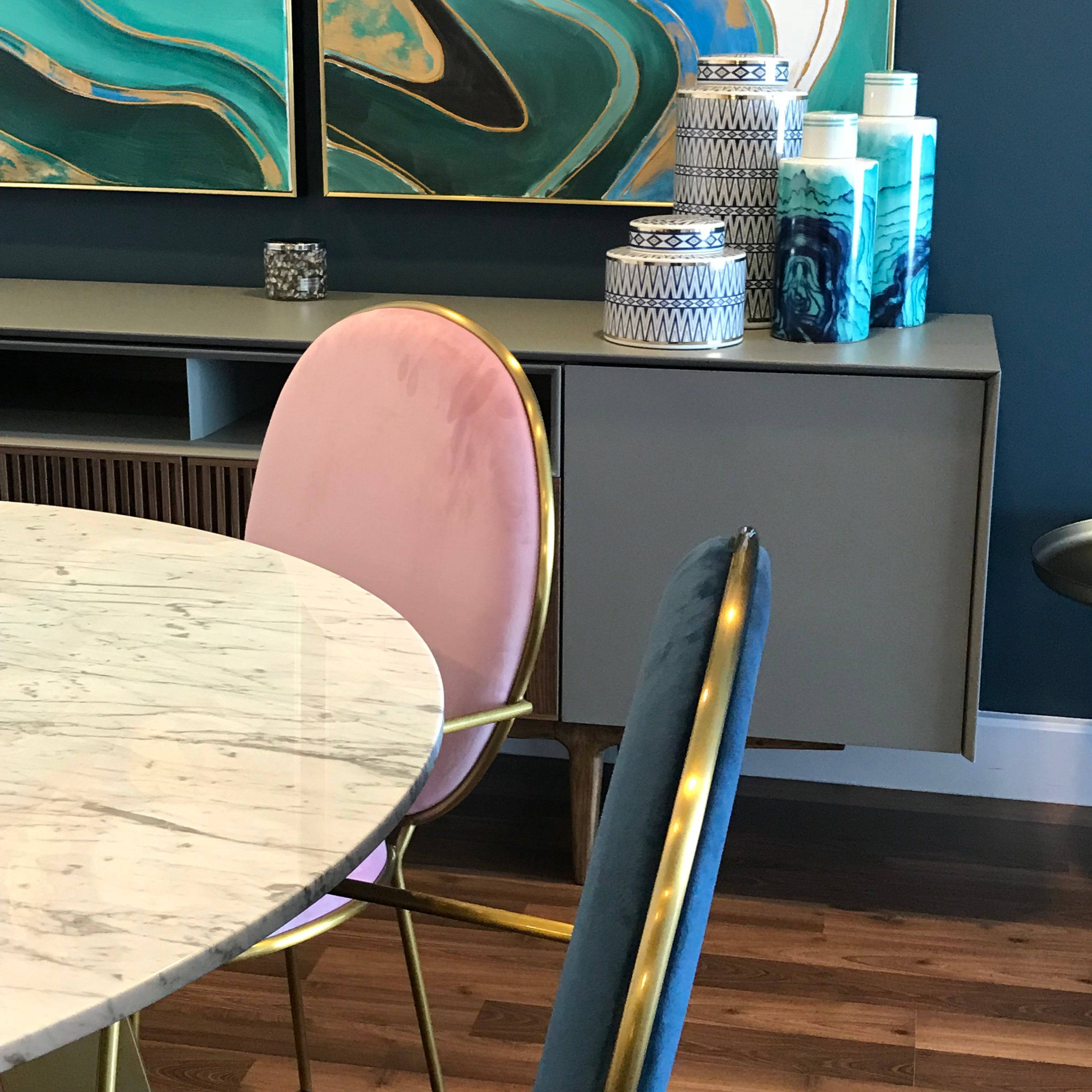 Velletri  Dinning Chair Tg-199-Pastel Blue -  Chairs - ebarza Furniture UAE | Shop Modern Furniture in Abu Dhabi & Dubai - مفروشات ايبازرا في الامارات | تسوق اثاث عصري وديكورات مميزة في دبي وابوظبي