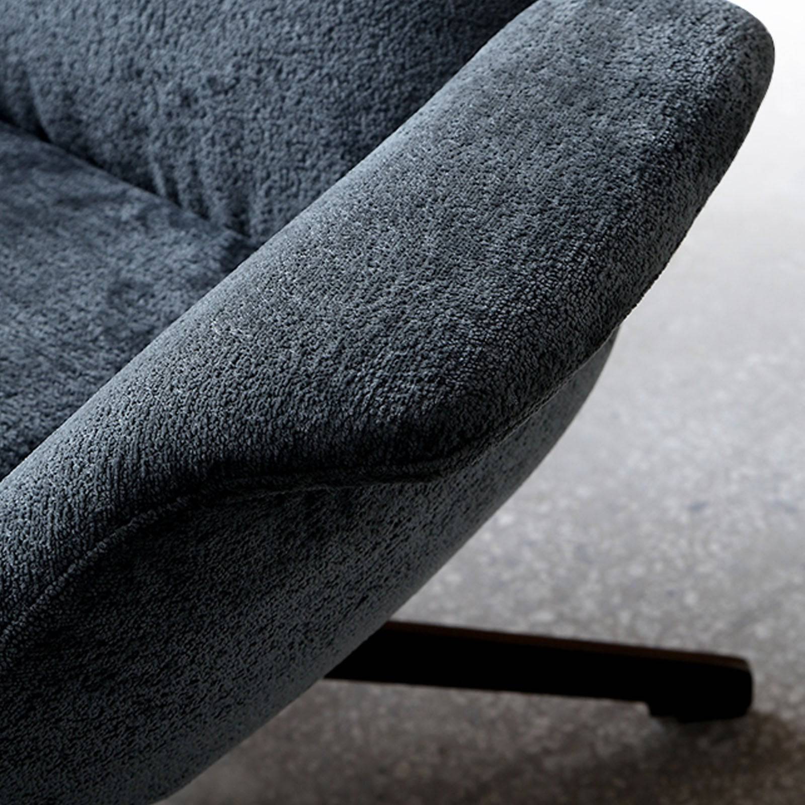 Venezia Swivel Lounge Chair LC015-Grey -  Lounge Chairs - ebarza Furniture UAE | Shop Modern Furniture in Abu Dhabi & Dubai - مفروشات ايبازرا في الامارات | تسوق اثاث عصري وديكورات مميزة في دبي وابوظبي