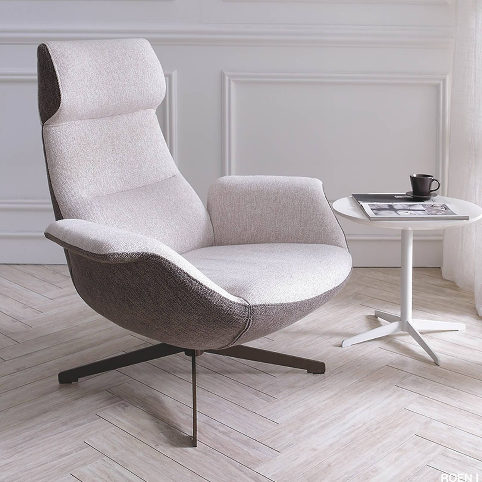 Venezia Swivel Lounge Chair LC015 - Lounge Chairs - ebarza Furniture UAE | Shop Modern Furniture in Abu Dhabi & Dubai - مفروشات ايبازرا في الامارات | تسوق اثاث عصري وديكورات مميزة في دبي وابوظبي