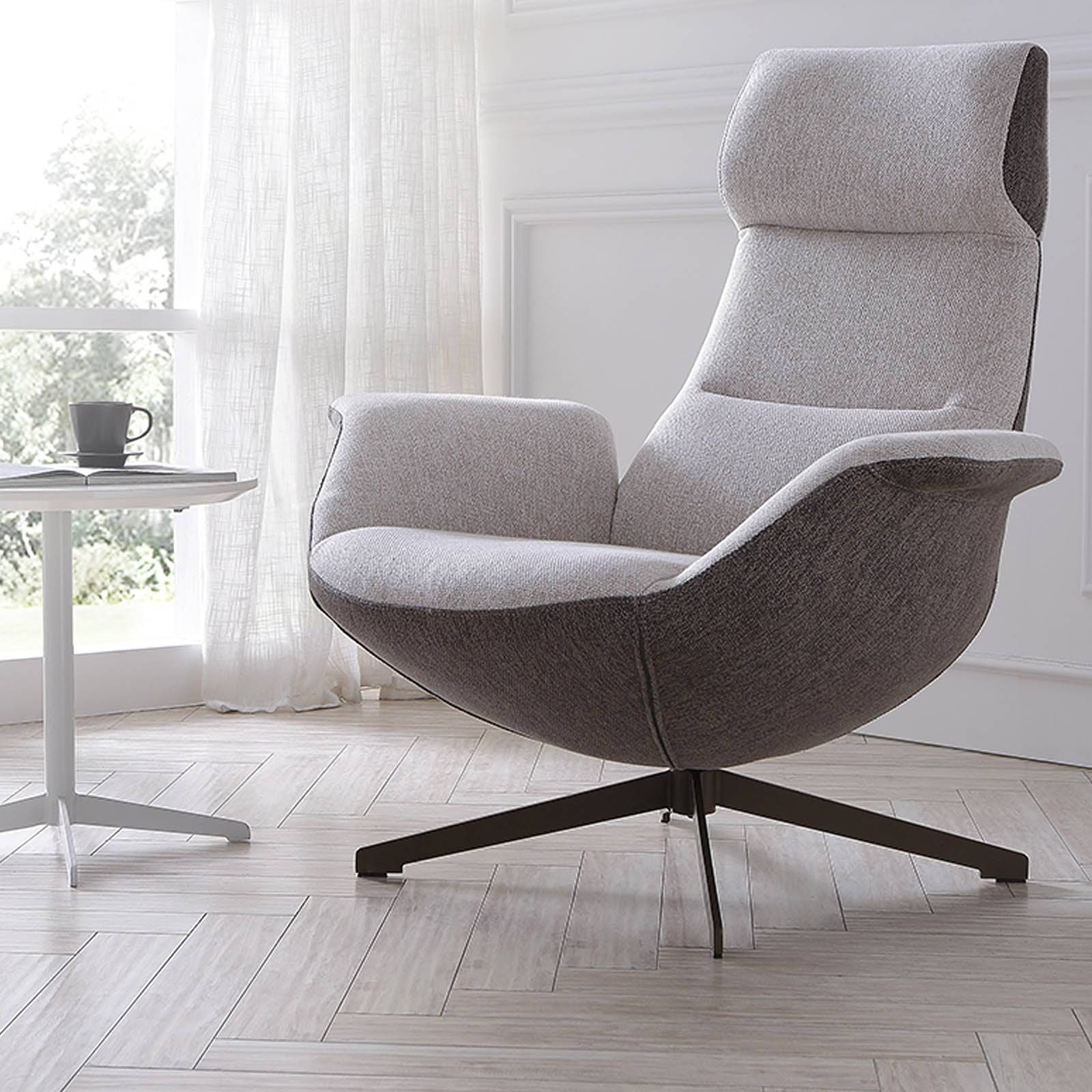 Venezia Swivel Lounge Chair LC015 - Lounge Chairs - ebarza Furniture UAE | Shop Modern Furniture in Abu Dhabi & Dubai - مفروشات ايبازرا في الامارات | تسوق اثاث عصري وديكورات مميزة في دبي وابوظبي
