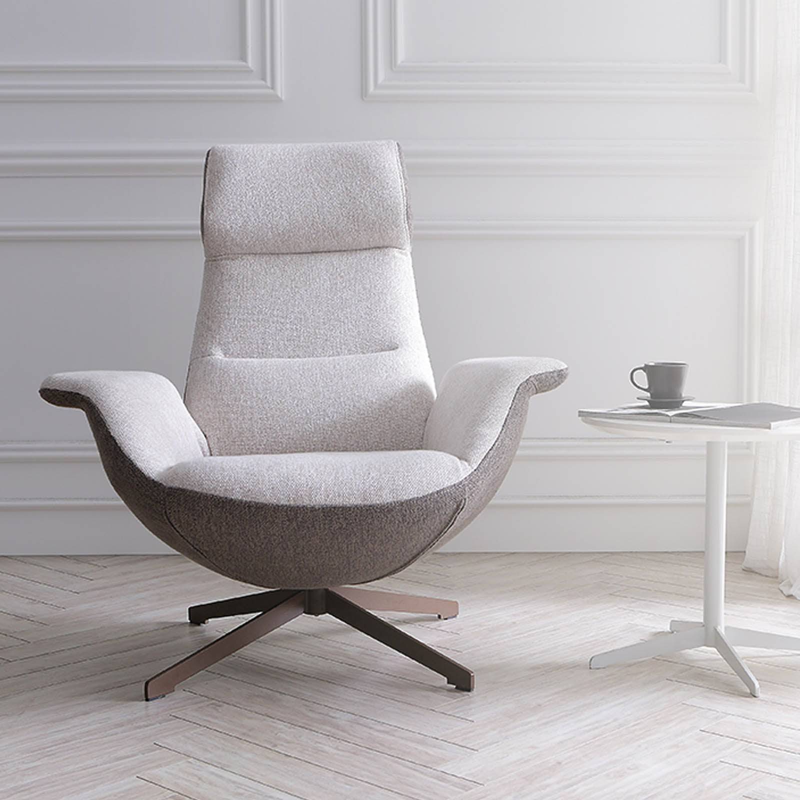 Venezia Swivel Lounge Chair LC015 - Lounge Chairs - ebarza Furniture UAE | Shop Modern Furniture in Abu Dhabi & Dubai - مفروشات ايبازرا في الامارات | تسوق اثاث عصري وديكورات مميزة في دبي وابوظبي